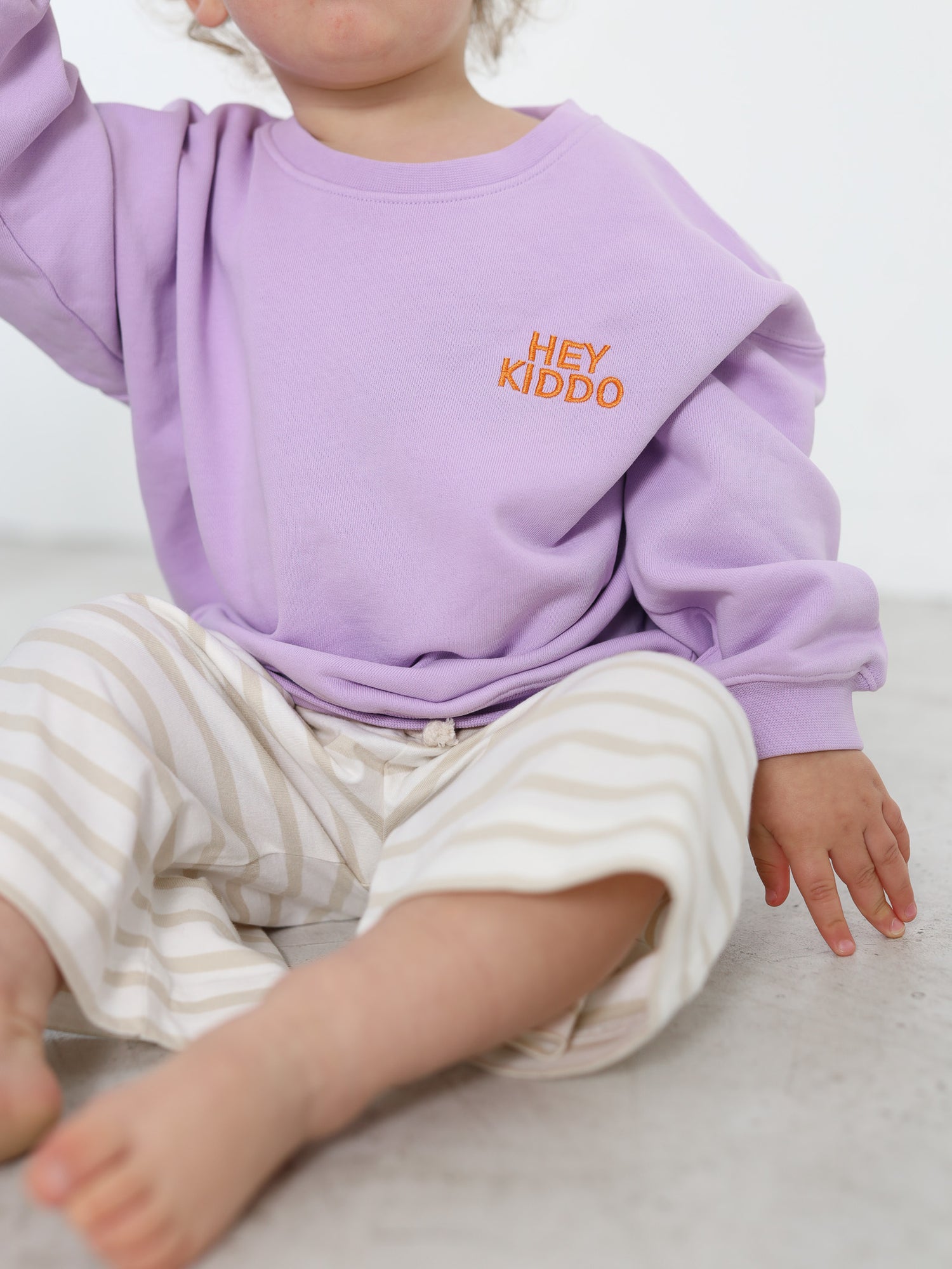 HEY KIDDO Sweatshirt - lavender/ orange - FAMVIBES
