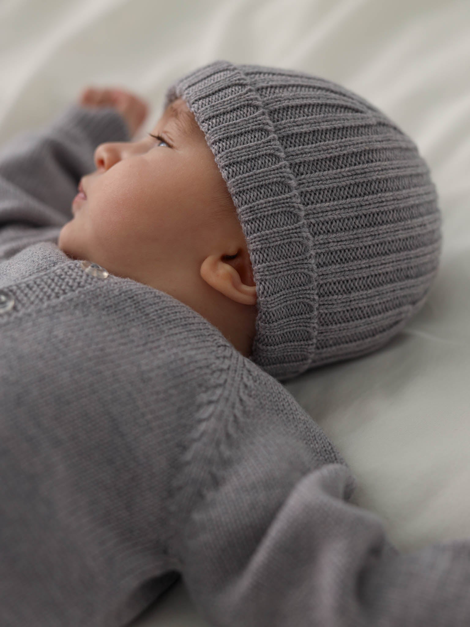 Strickmütze TINY 2.0 grey - FAMVIBES