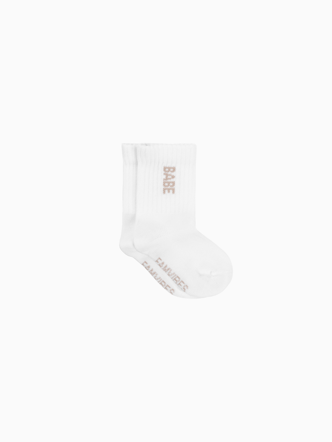BABE Socken Kids - weiß/ taupe - FAMVIBES