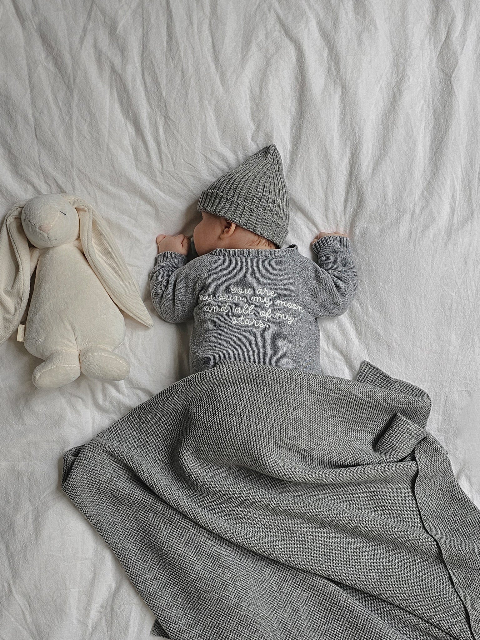 Strickdecke TINY - grey - FAMVIBES