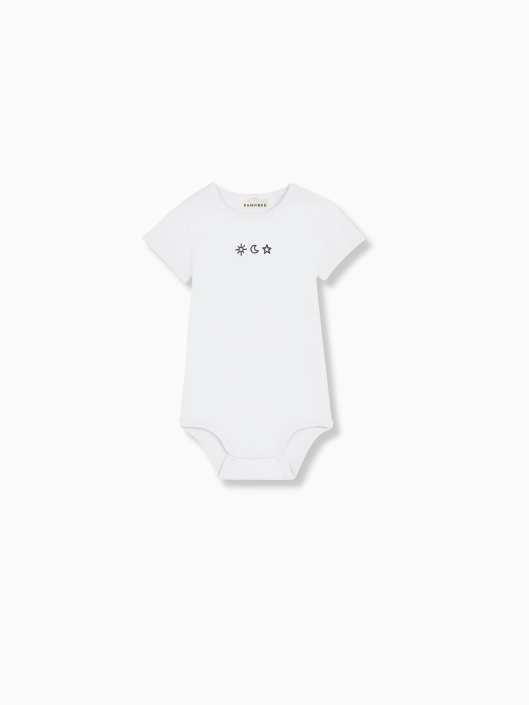 Body SUN, MOON, STARS - weiß - FAMVIBES