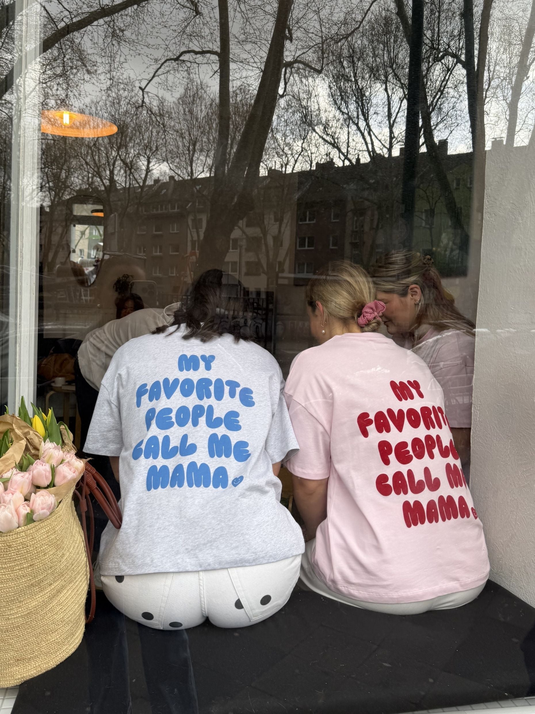 CALL ME MAMA Shirt - rosa - FAMVIBES