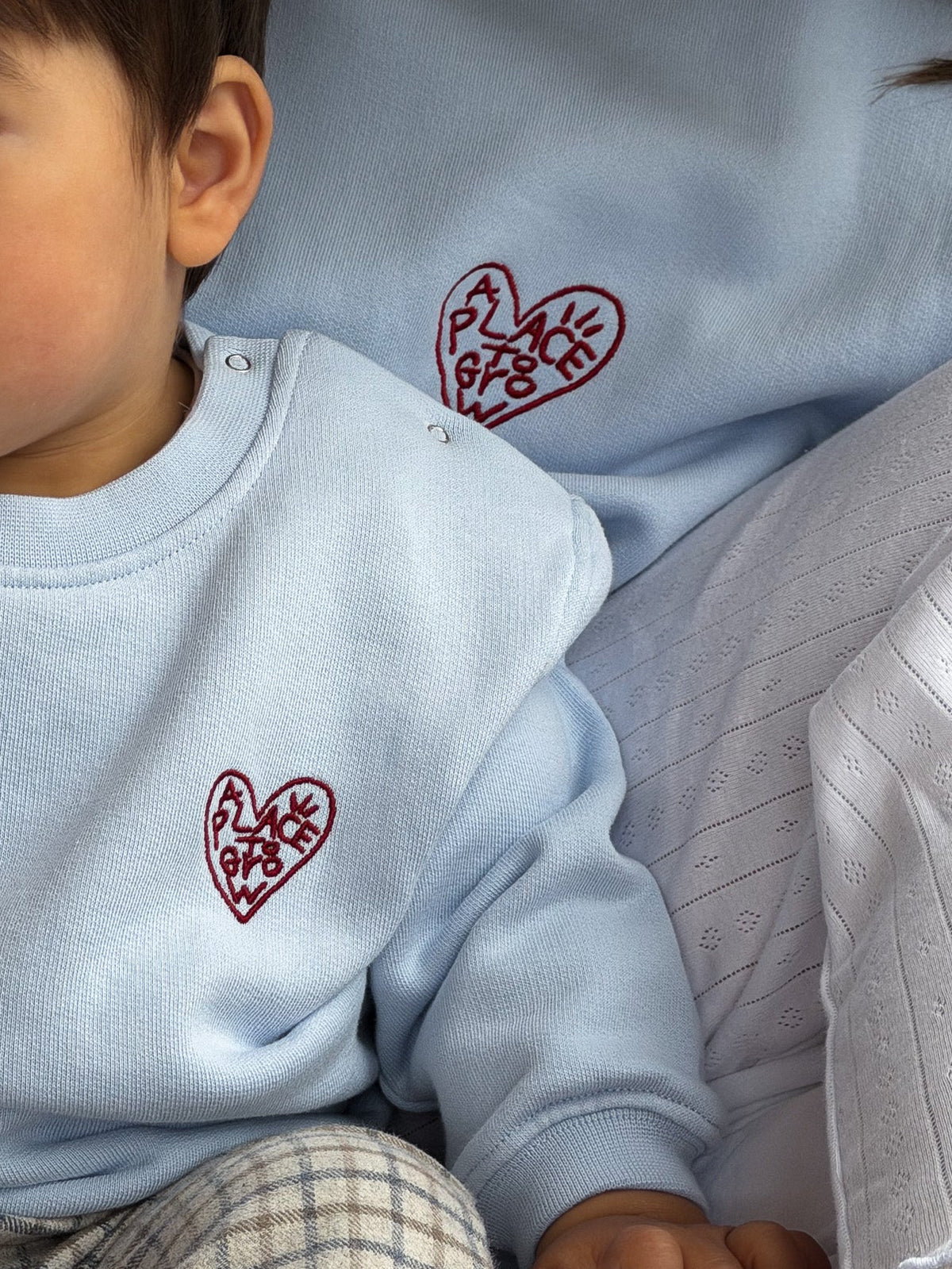 Family Set - Place to grow Sweatshirts Blue - FAMVIBES