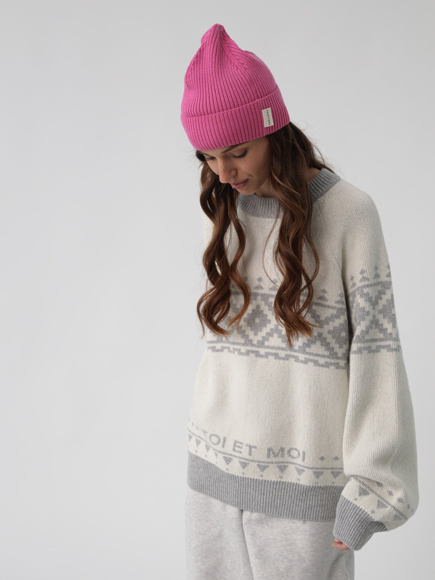 Beanie SNUGGLY Adult - HAPPY PINK - FAMVIBES
