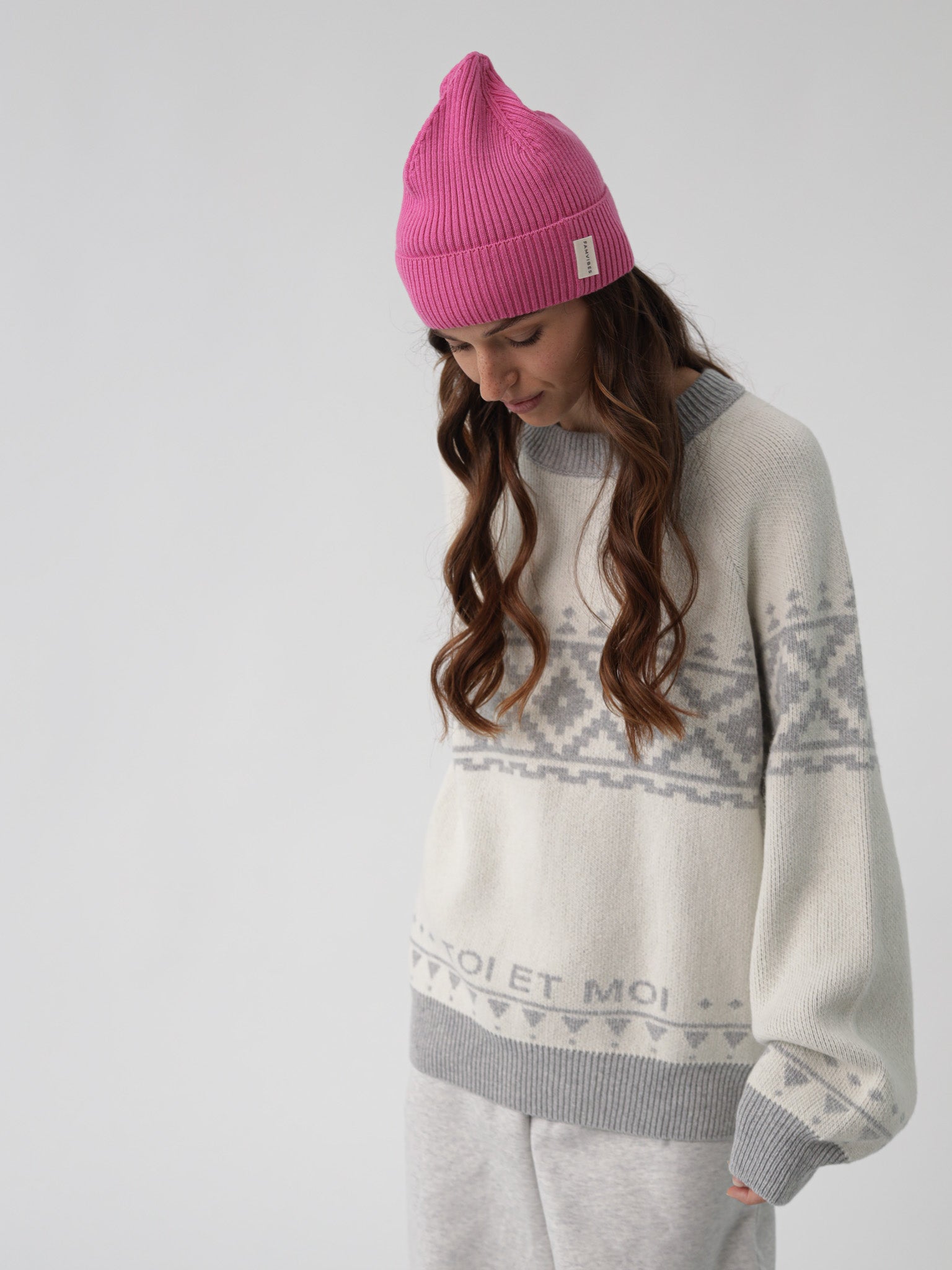 Beanie SNUGGLY Adult - HAPPY PINK - FAMVIBES