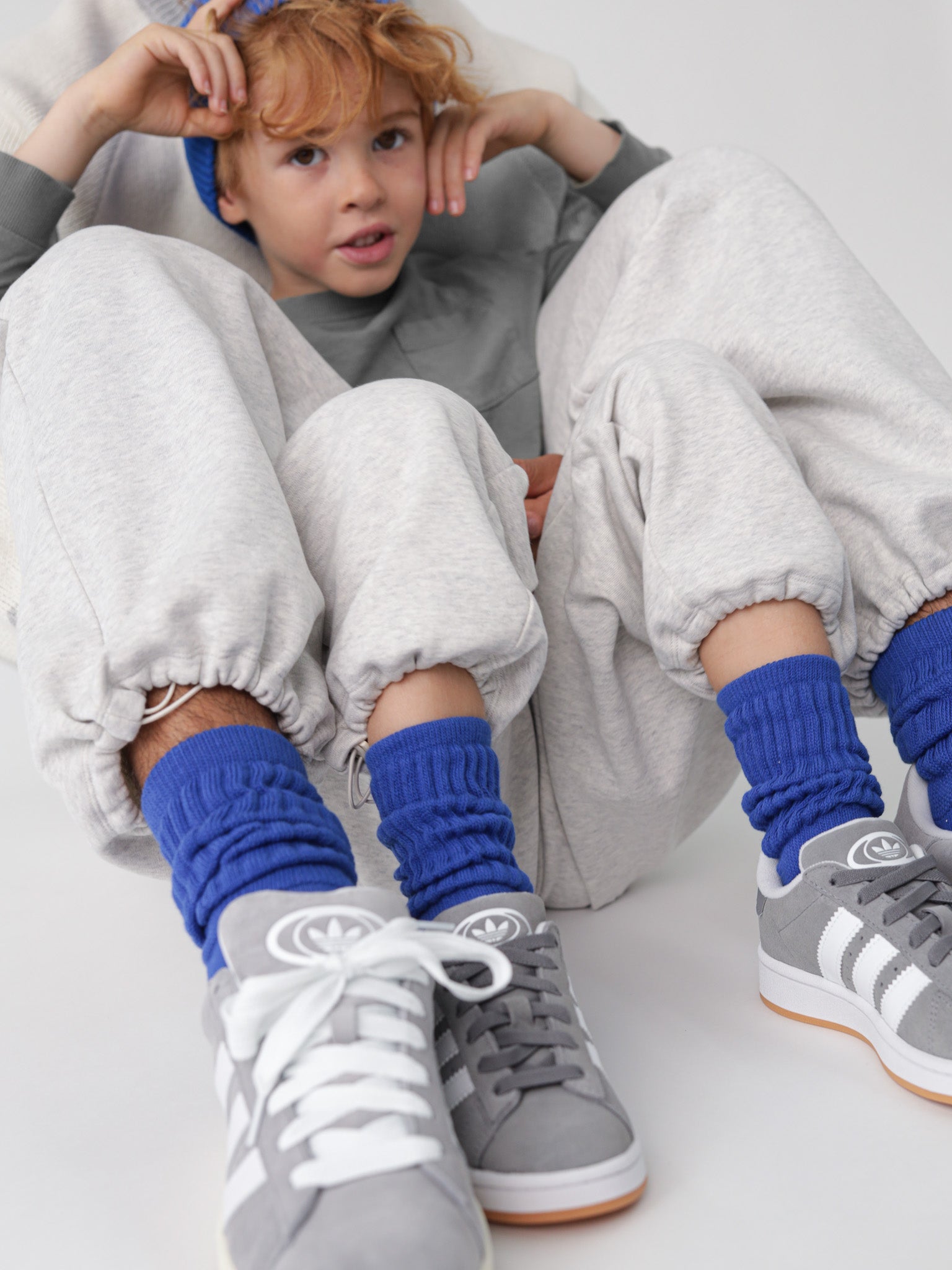 SLOUCHY Socken KIDS - WINTERNIGHT BLUE - FAMVIBES