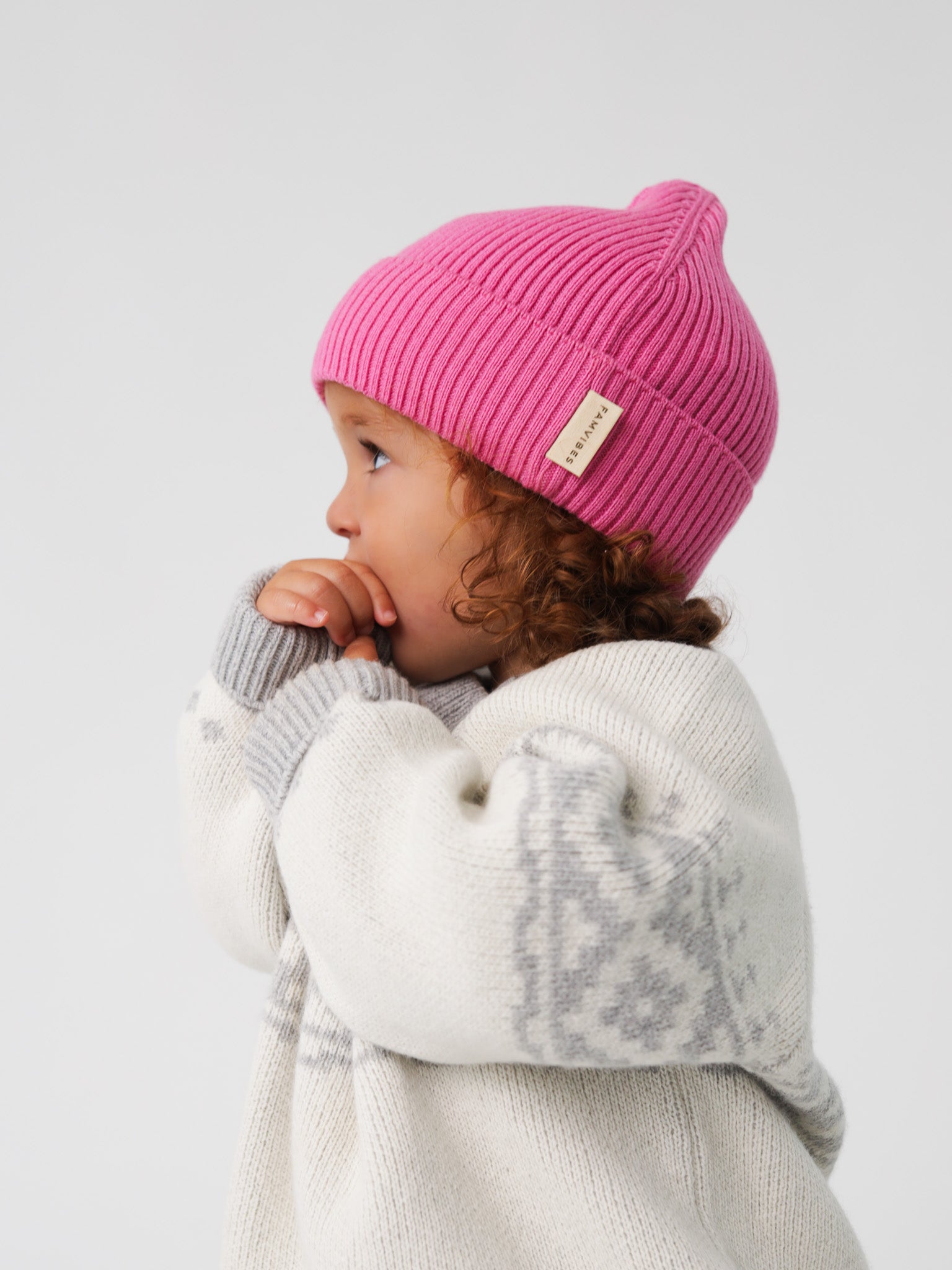 Beanie SNUGGLY KIDS - HAPPY PINK - FAMVIBES