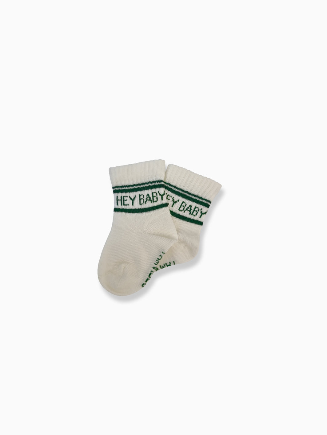 Hey Baby - Socken milk/ grün - FAMVIBES
