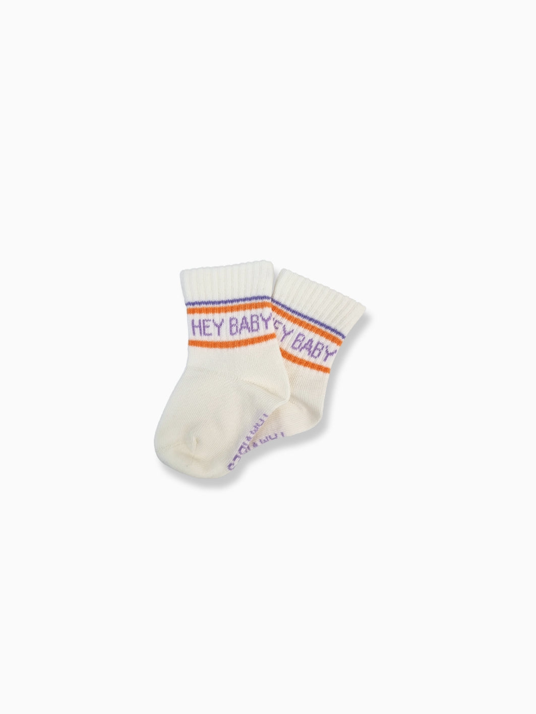 Hey Baby - Socken milk/ orange - FAMVIBES