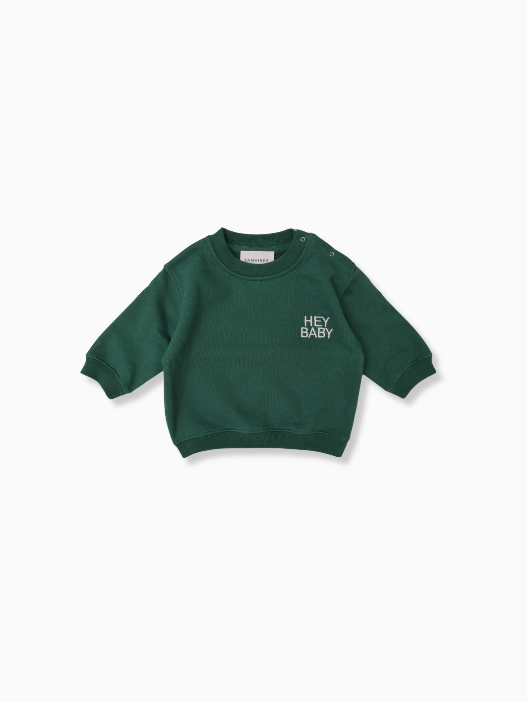 HEY BABY Sweatshirt - grün - FAMVIBES