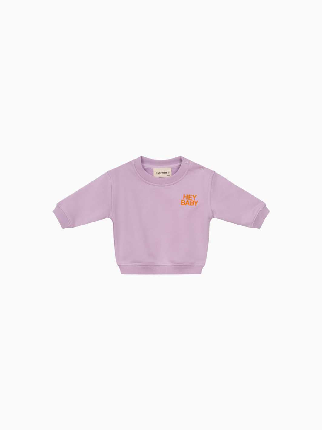 HEY BABY Sweatshirt - lavender/ orange - FAMVIBES 