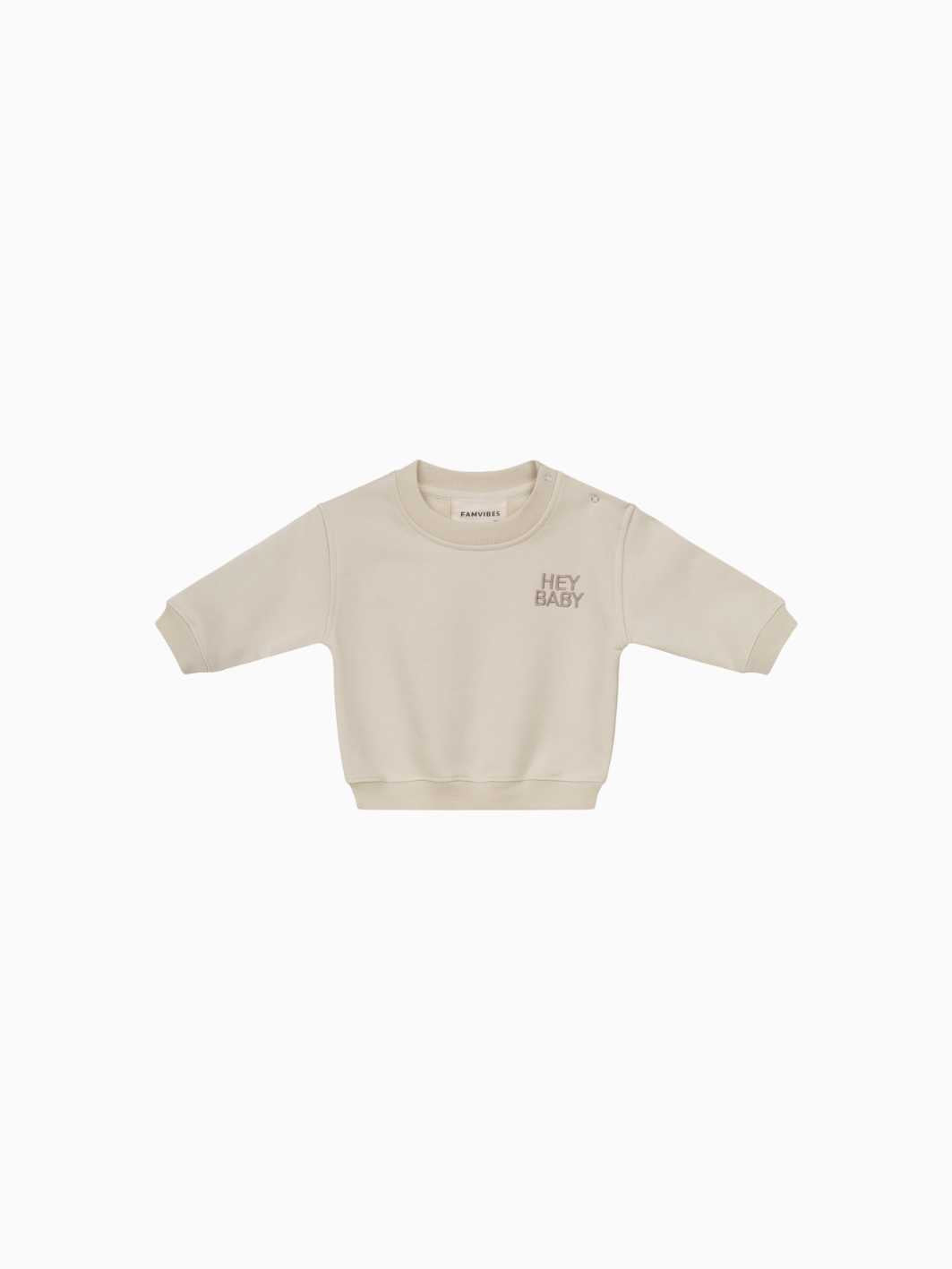 HEY BABY Sweatshirt - beige/taupe - FAMVIBES