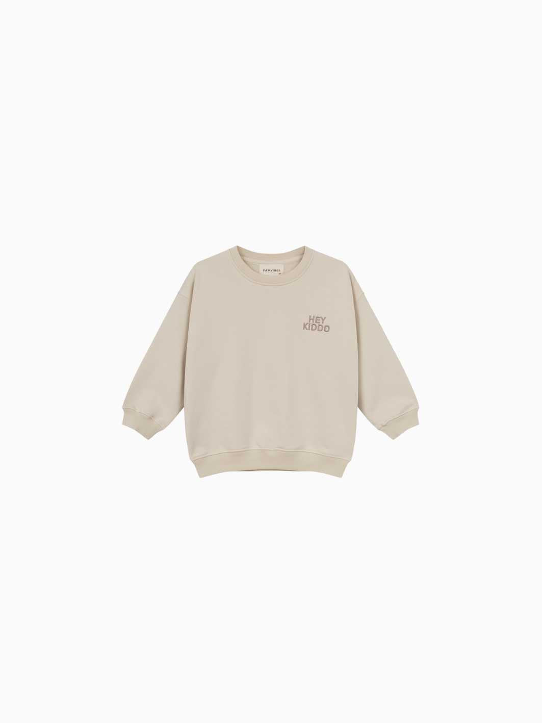 HEY KIDDO Sweatshirt - beige/ taupe - FAMVIBES