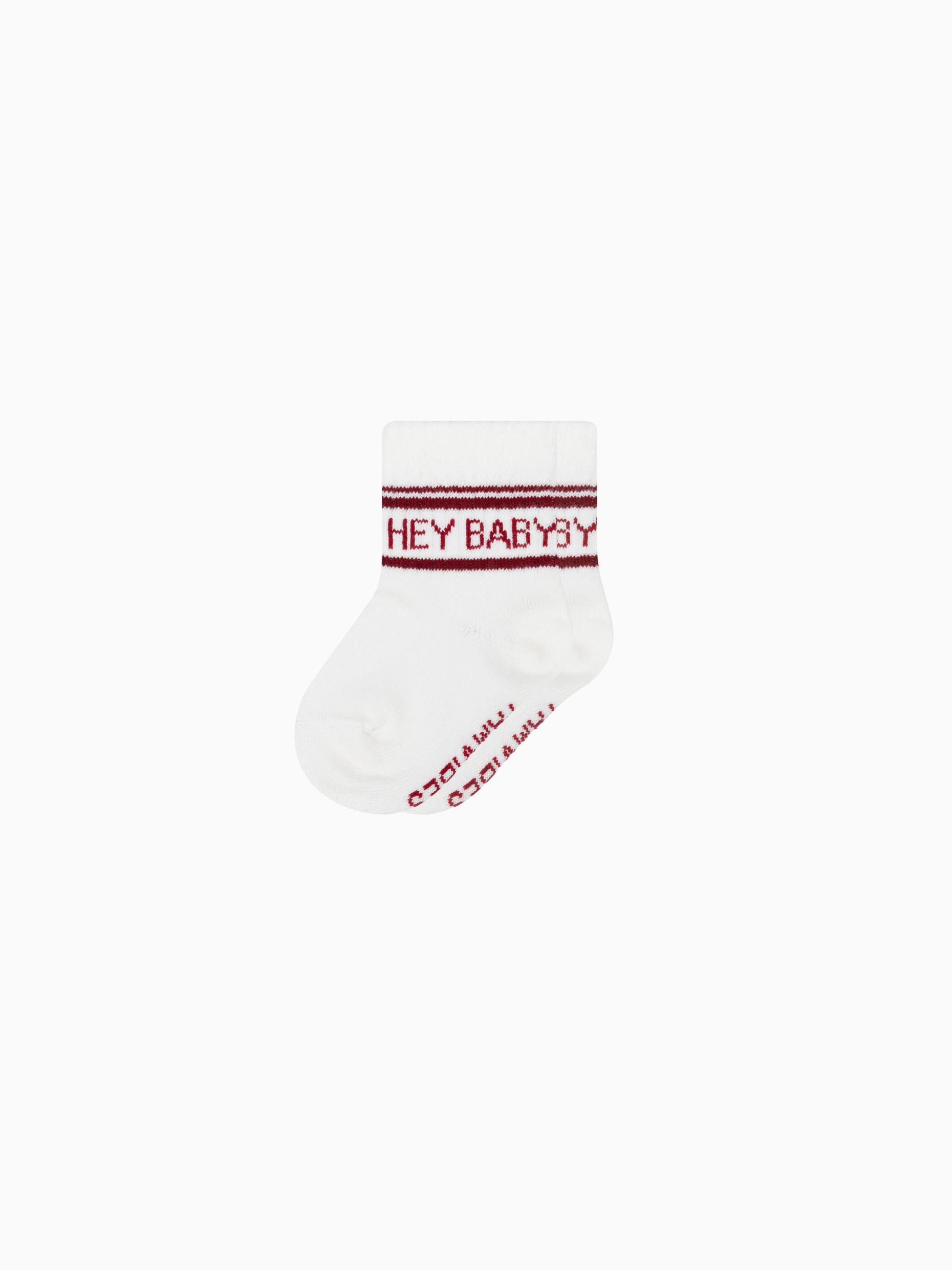 HEY BABY Socken - burgundy - FAMVIBES