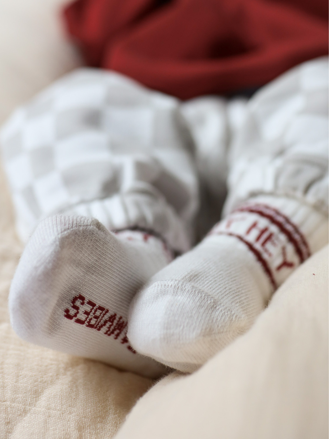 Bundle Deal HEY BABY - burgundy - FAMVIBES