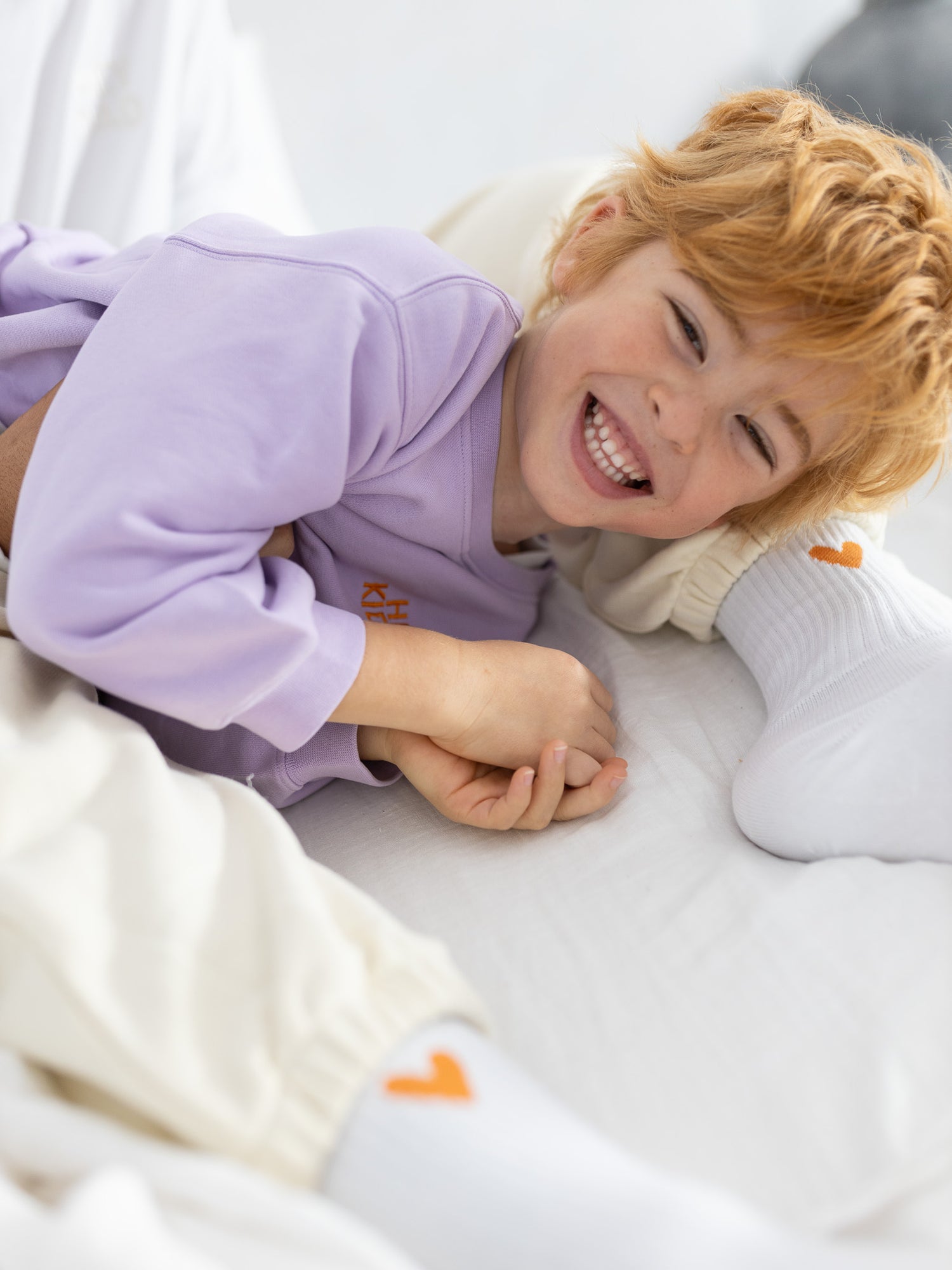 HEY KIDDO Sweatshirt - lavender/ orange - FAMVIBES