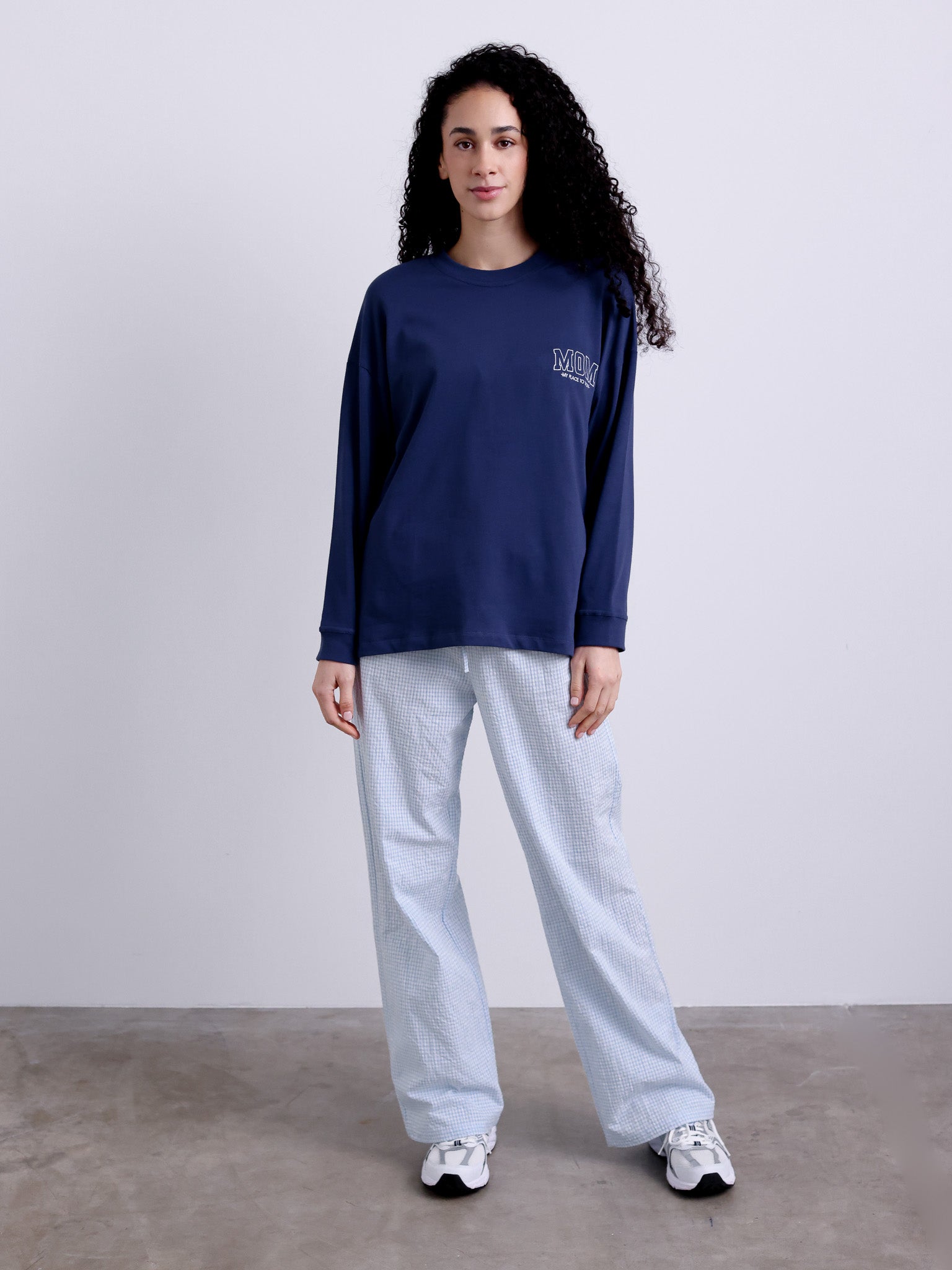 MOM Longsleeve - blue - FAMVIBES