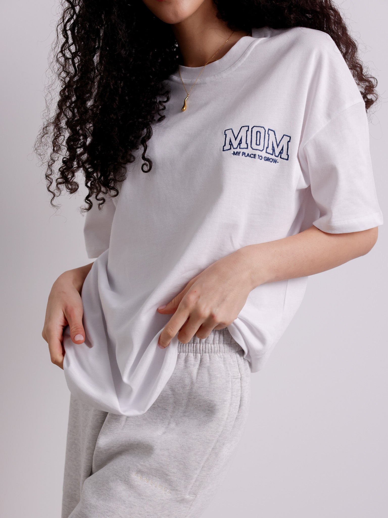 MOM -PLACE TO GROW - Shirt weiss - FAMVIBES