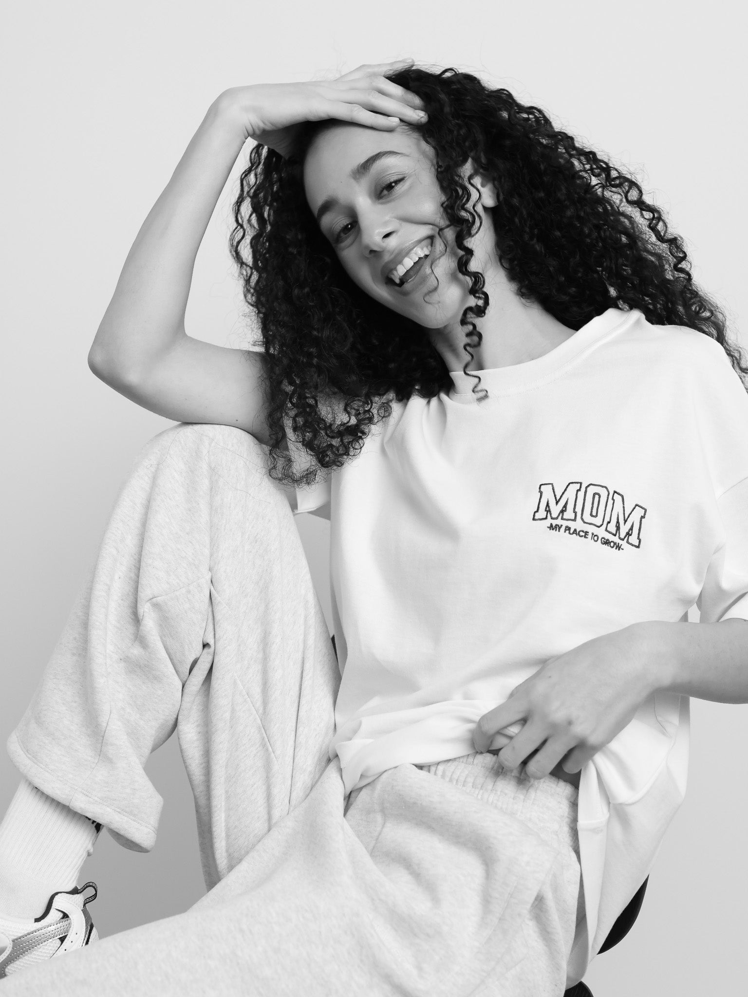MOM -PLACE TO GROW - Shirt weiss - FAMVIBES