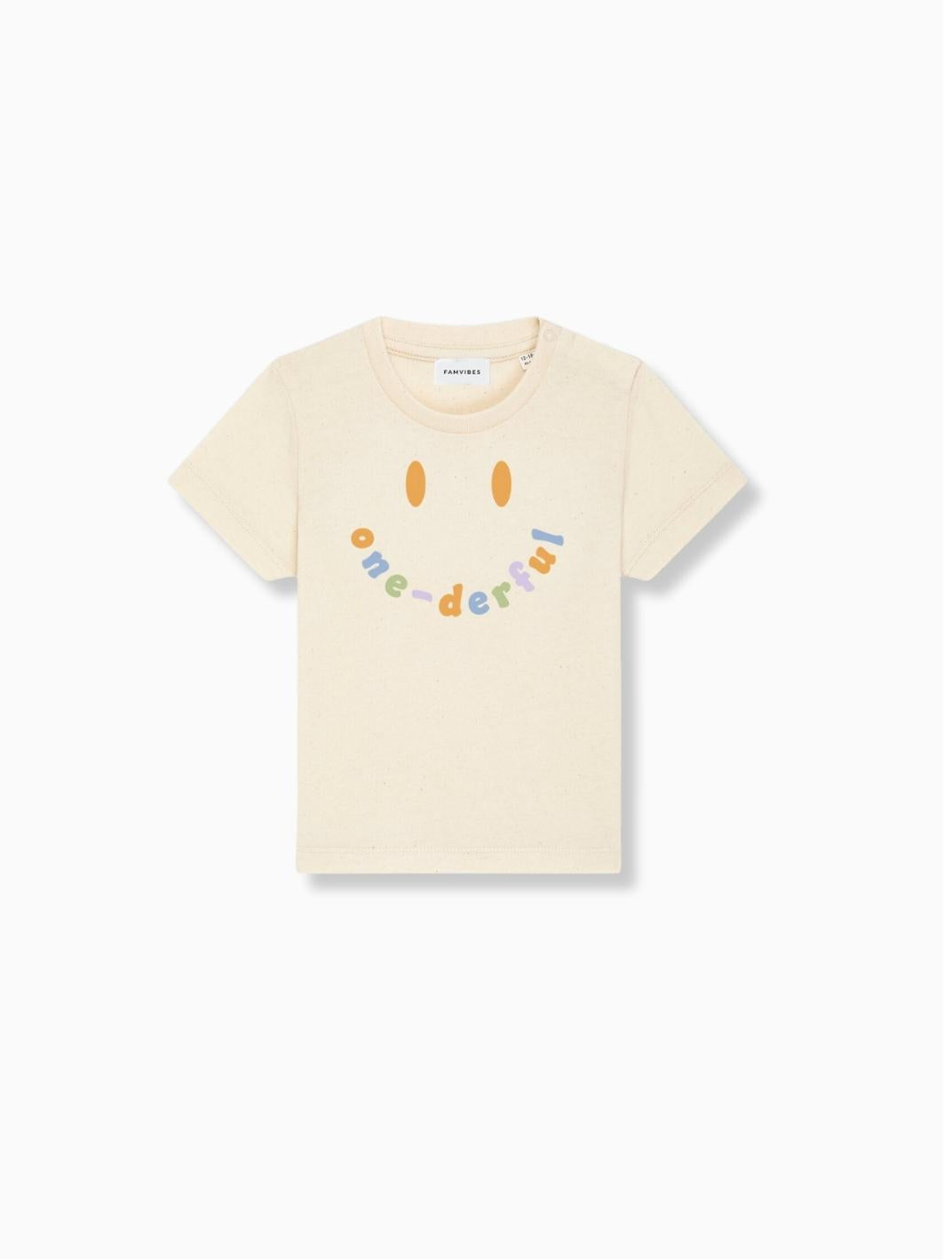 ONE - Baby Smiley Meilenstein Shirt - FAMVIBES