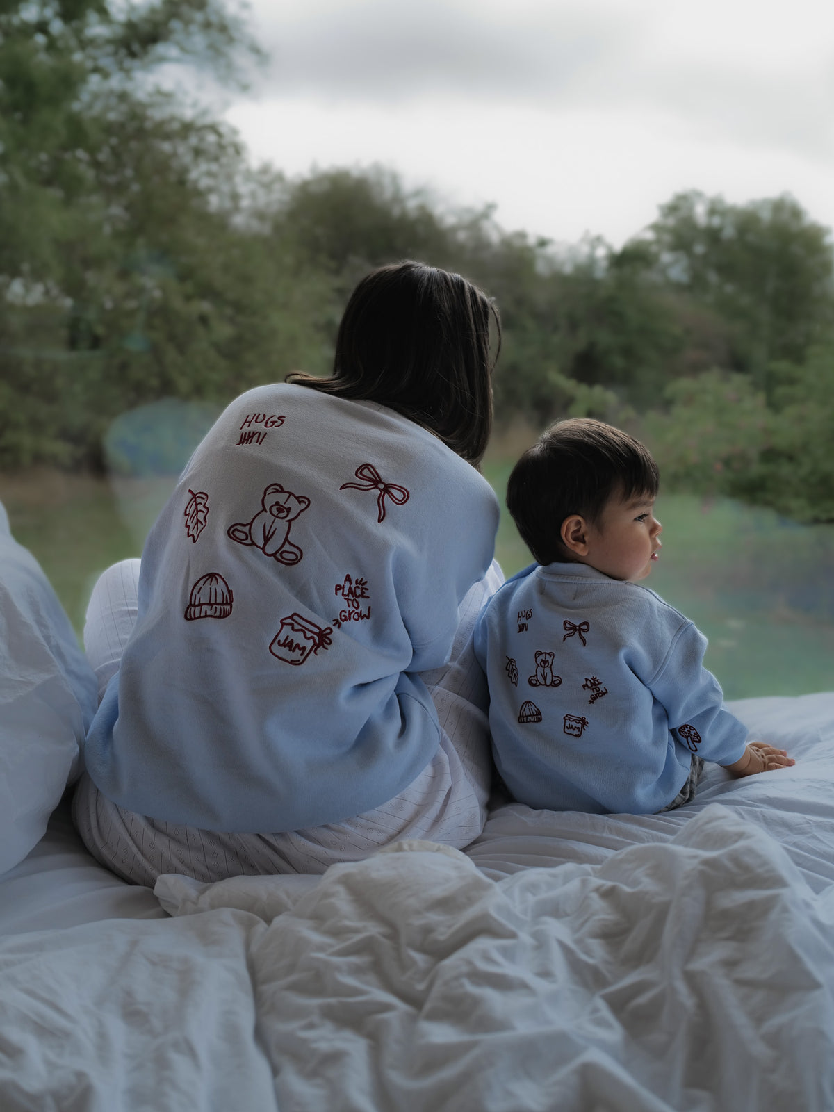 PLACE TO GROW Sweatshirt Baby/Kids - blue - FAMVIBES