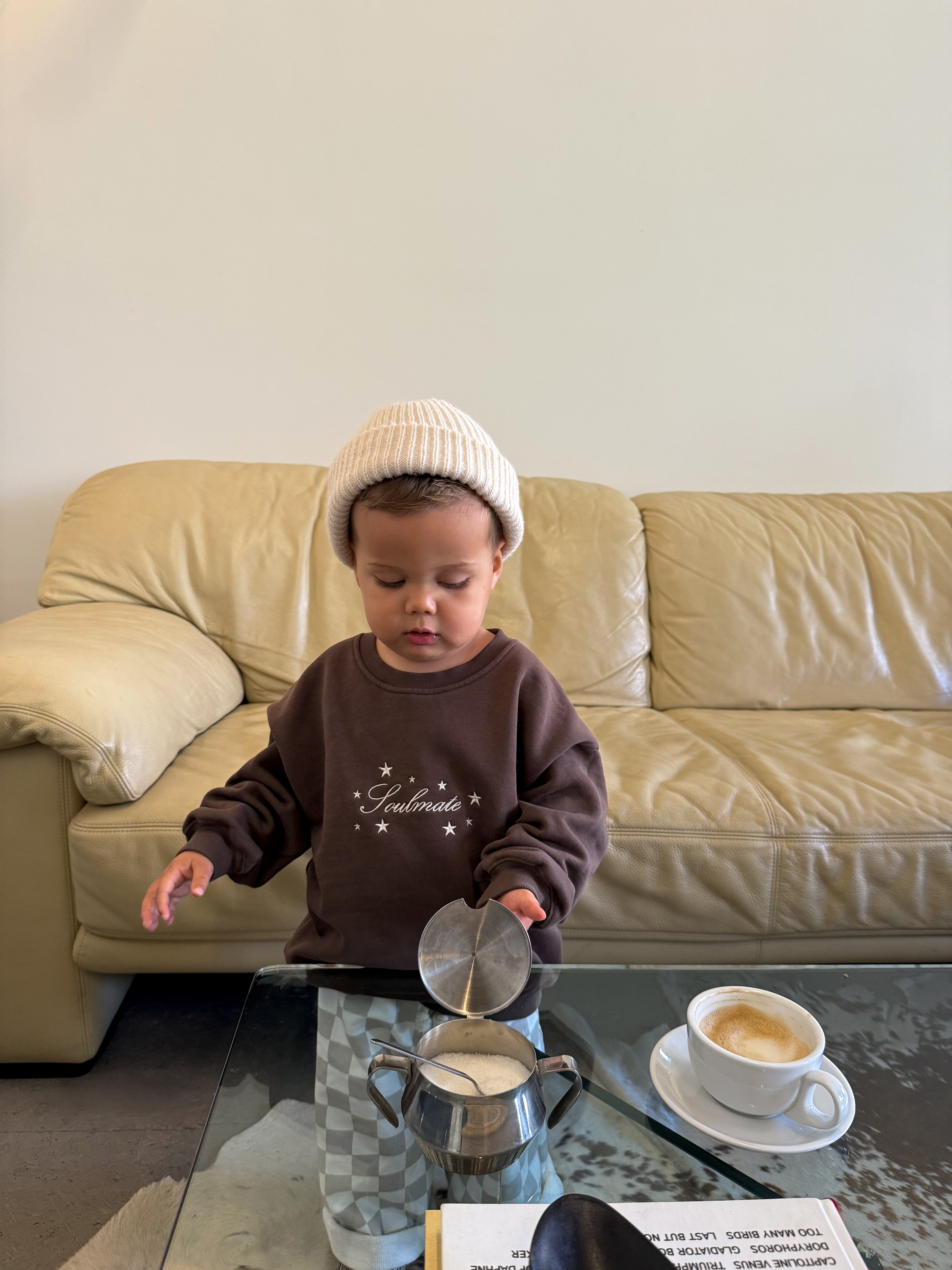 SOULMATE Sweatshirt Baby/Kids - brown