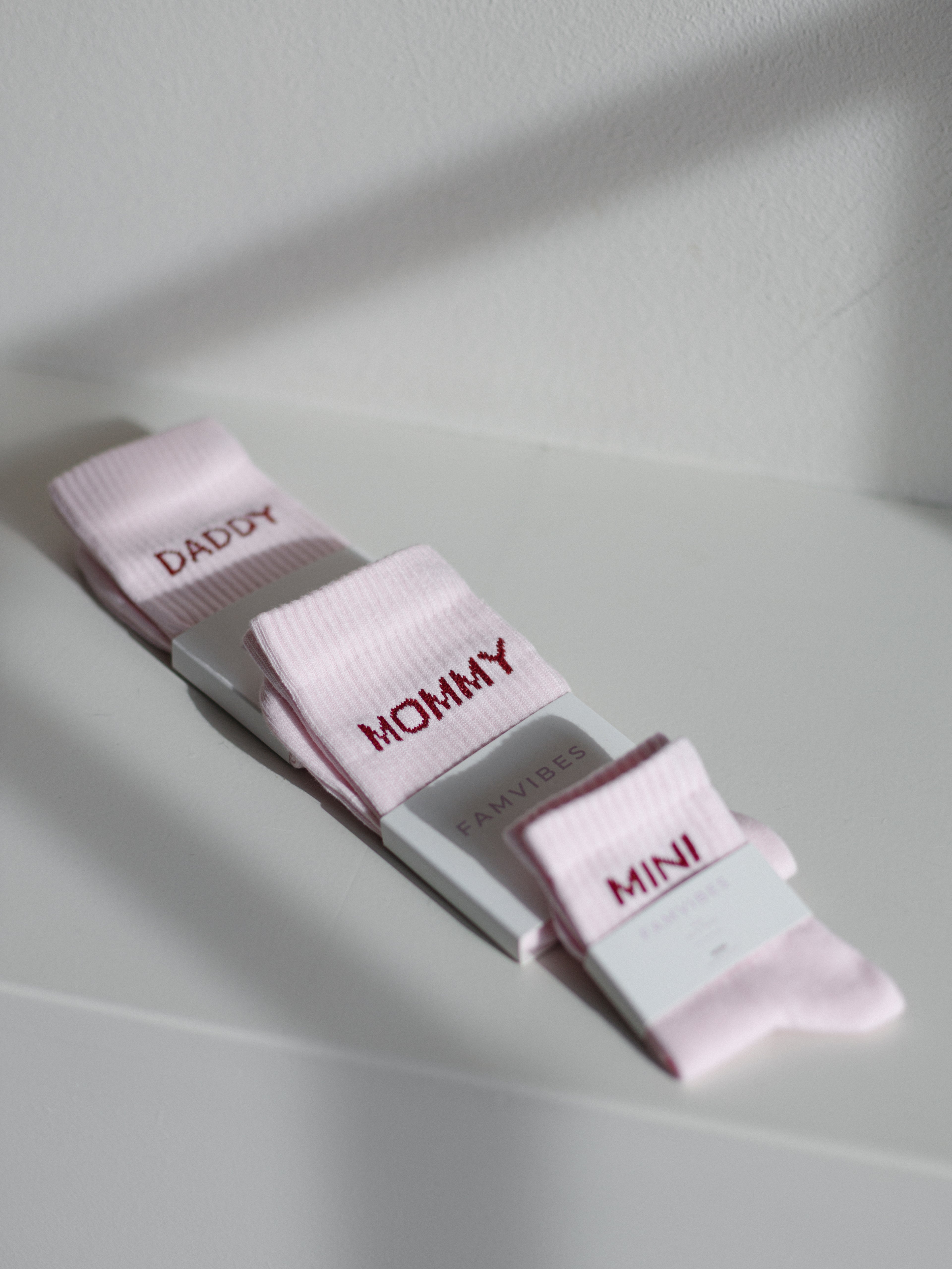 Bundle Deal Family Socks - rosa - FAMVIBES
