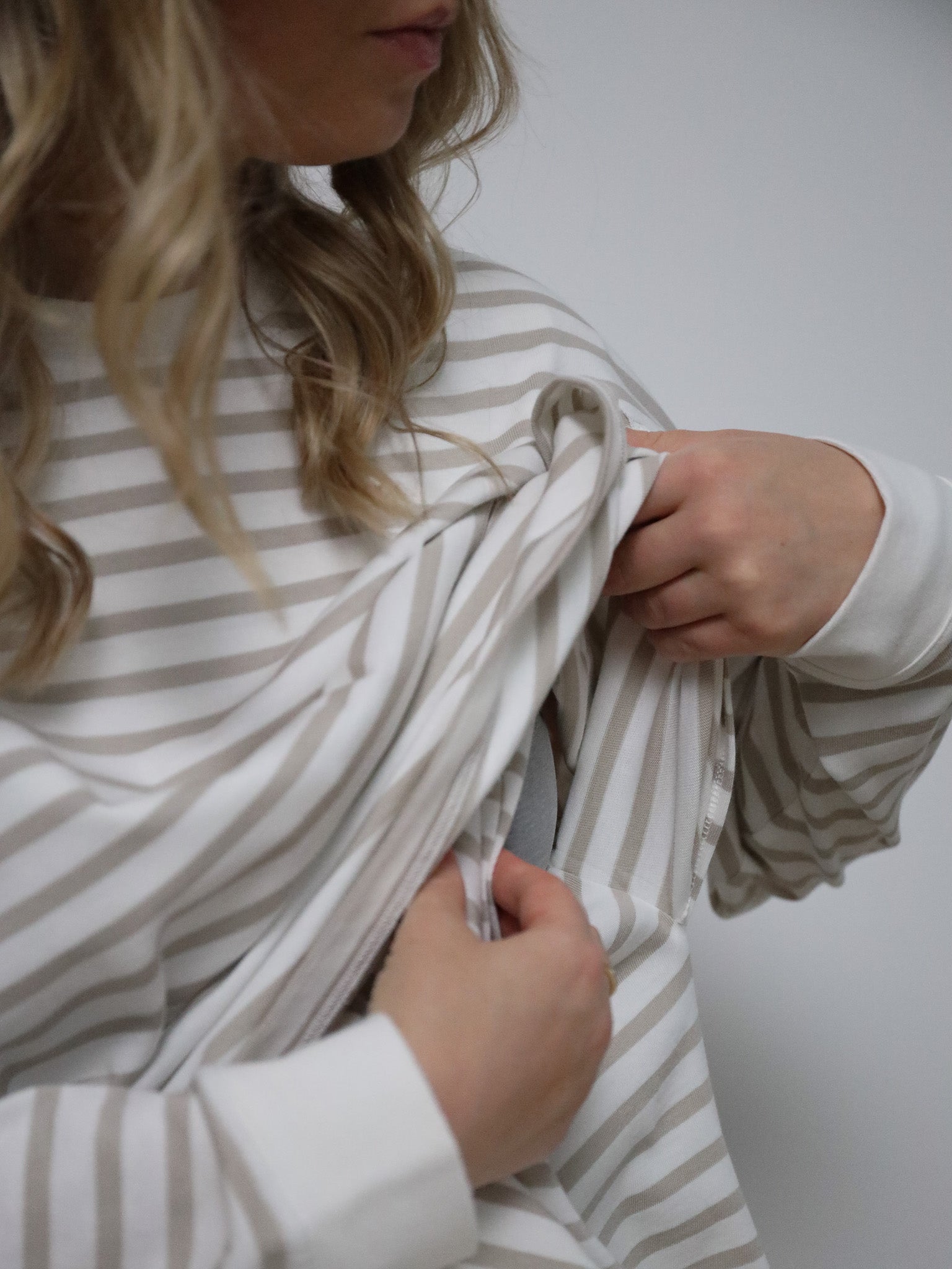 Still-Longsleeve STRIPED - beige-milk - FAMVIBES