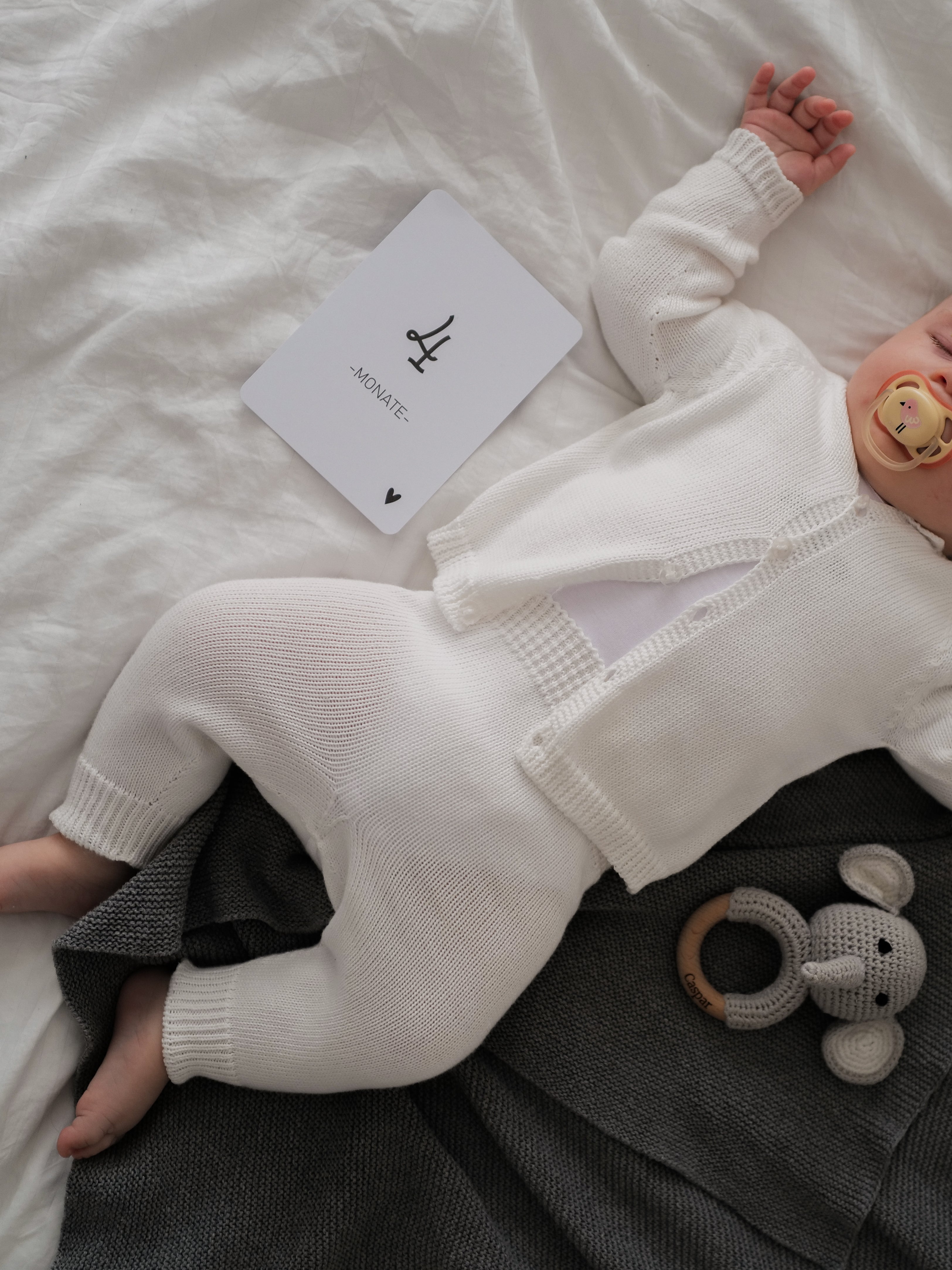 Strickjacke YOU ARE... tiny | milk - FAMVIBES