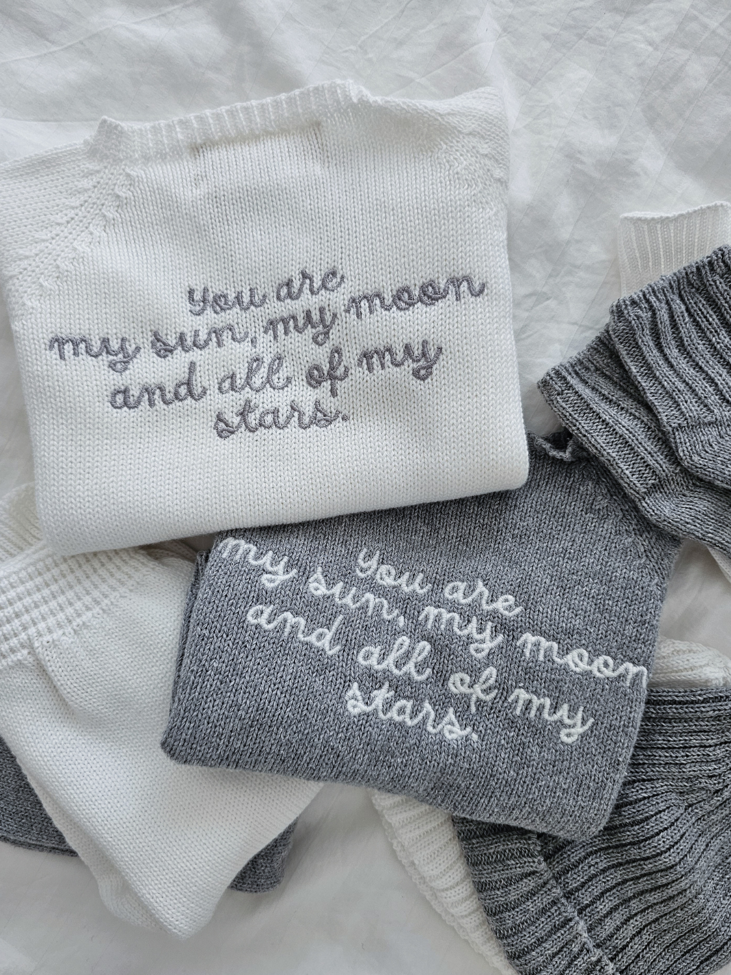 Strickjacke YOU ARE... tiny | milk - FAMVIBES