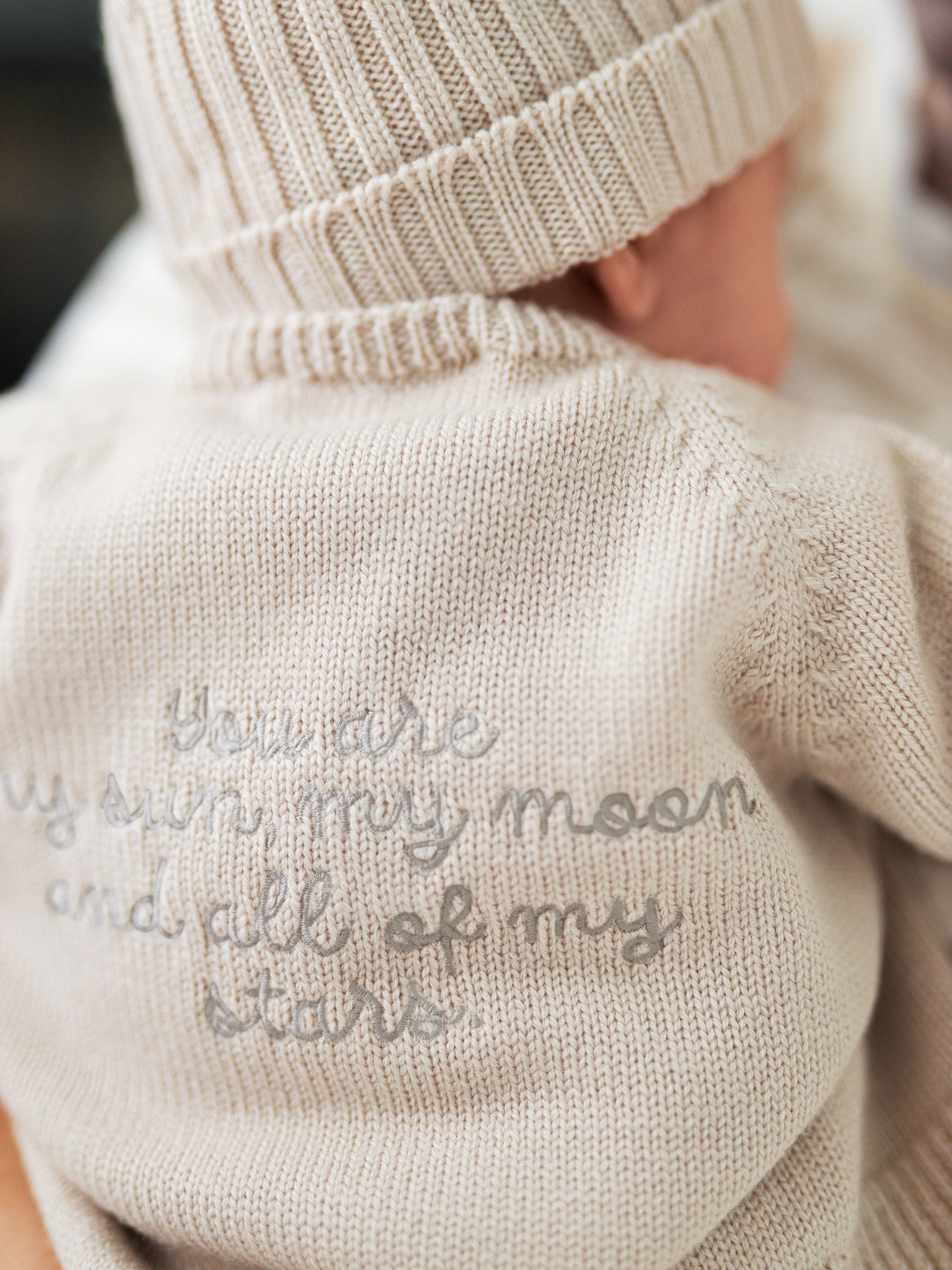 Strickjacke YOU ARE MY SUN 2.0 creme - FAMVIBES