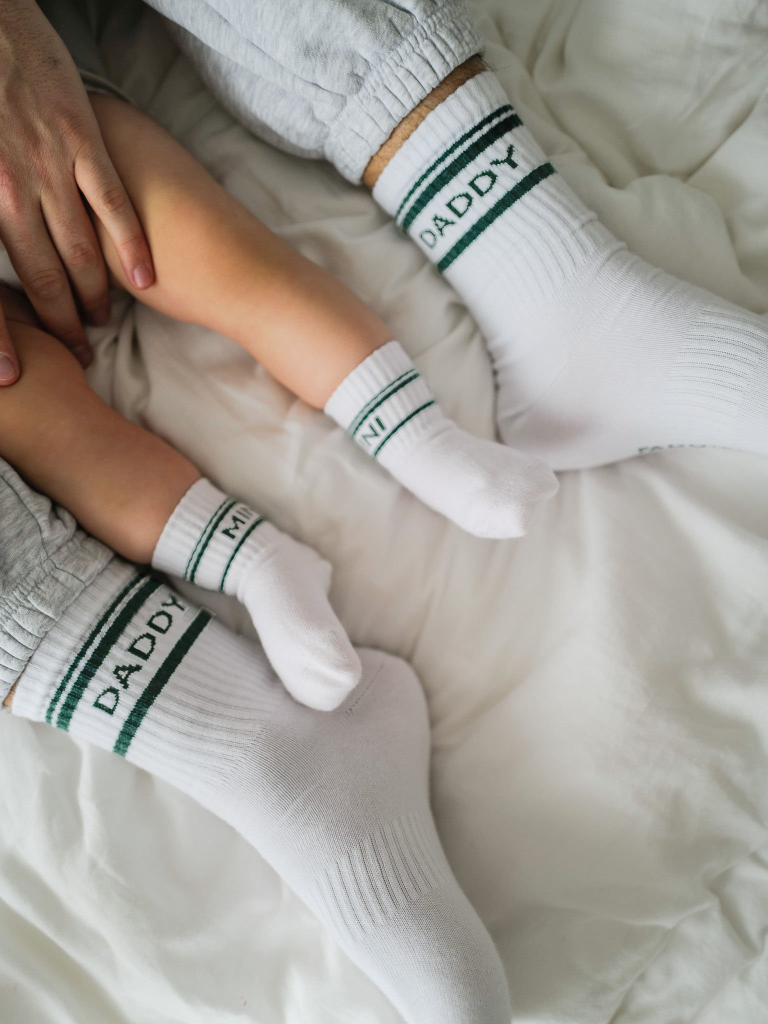 Striped DADDY Socken - green - FAMVIBES