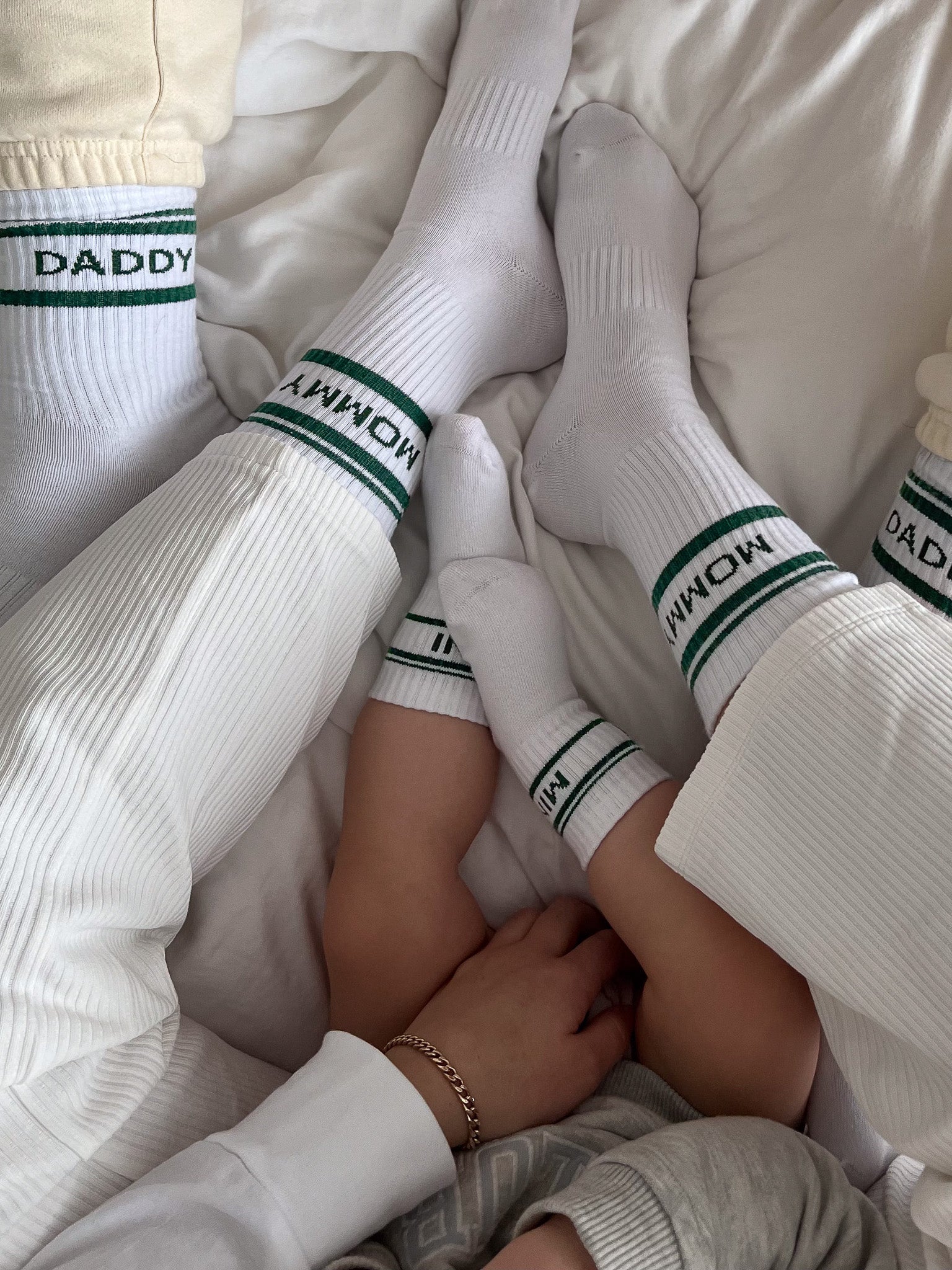 Striped MINI Socken - green - FAMVIBES