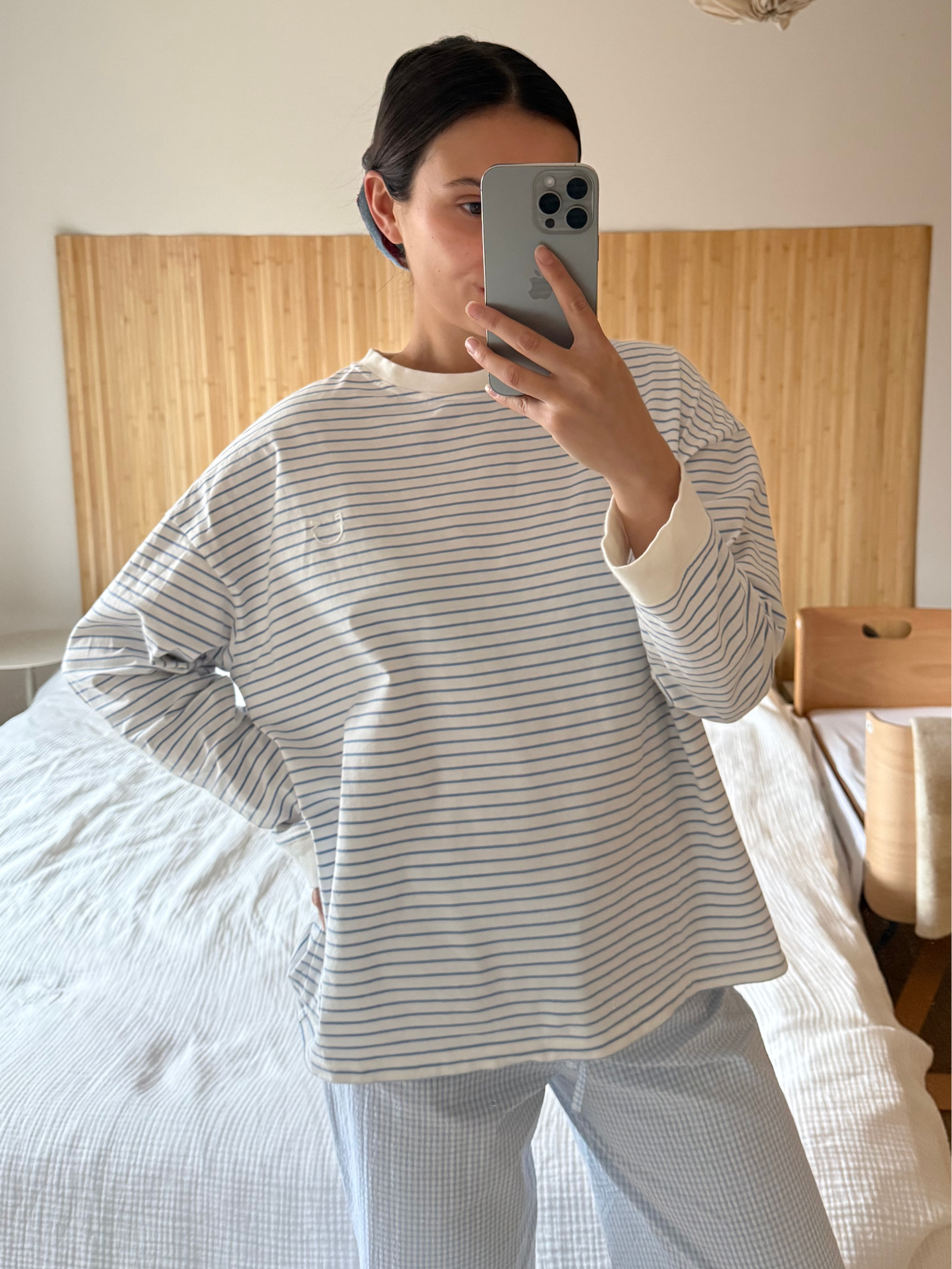 LONGSLEEVE striped Unisex - blue - FAMVIBES