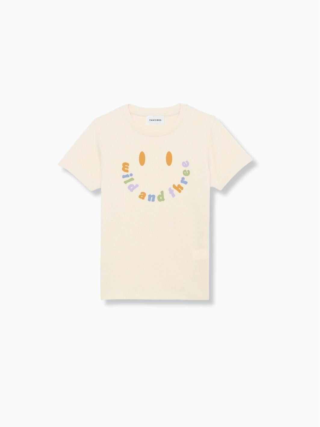 THREE - Kids Smiley Meilenstein T-Shirt - FAMVIBES