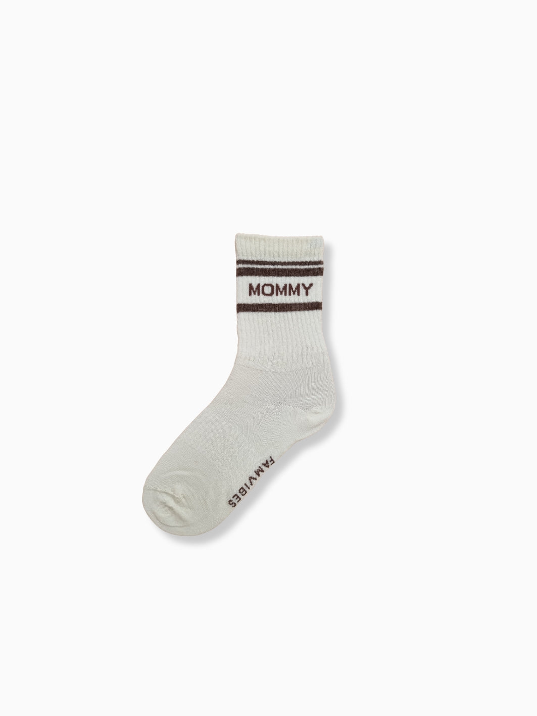 Wollsocken Mommy - creme/ taube - FAMVIBES