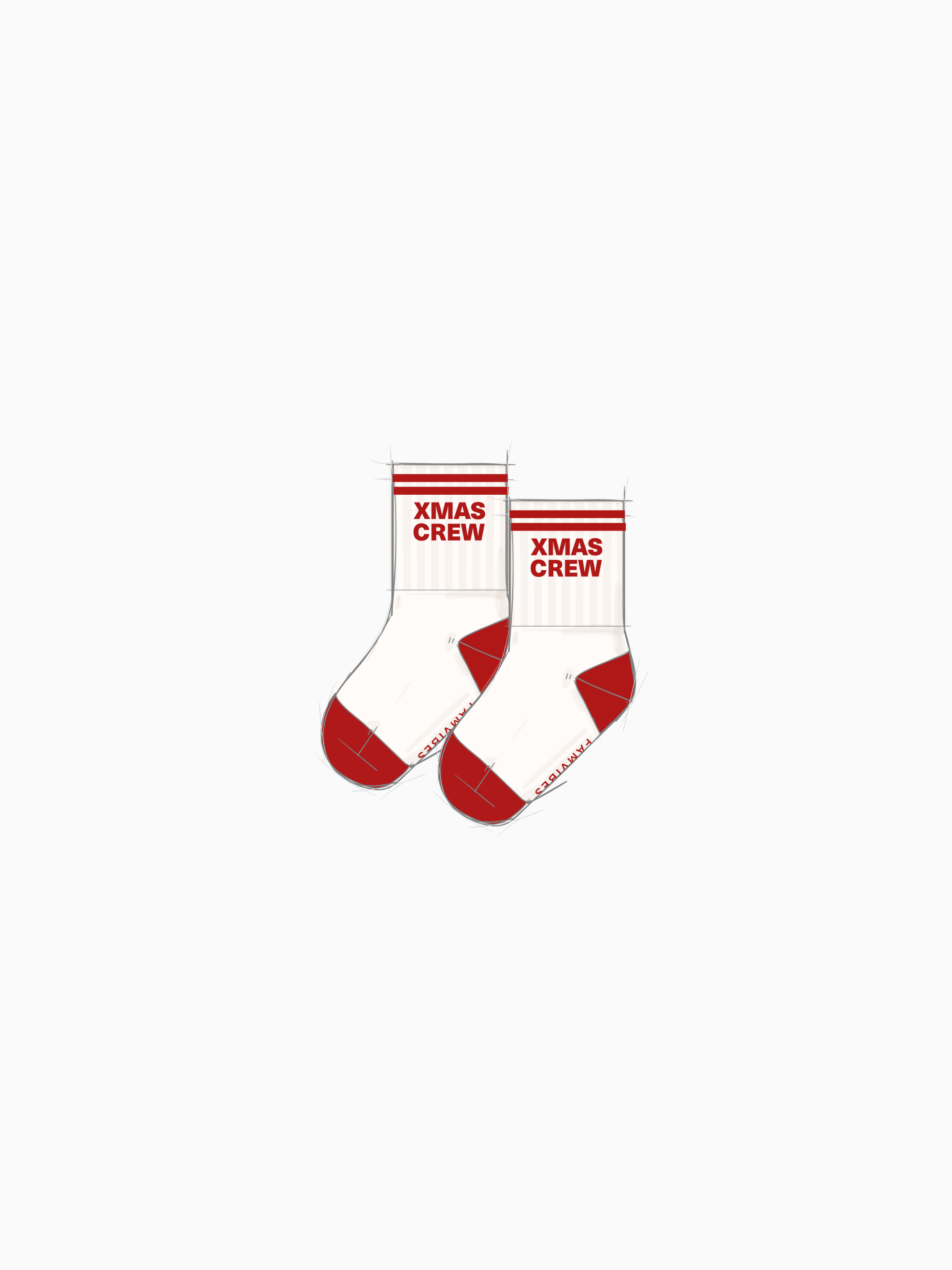PREORDER - X-MAS CREW Socken MINI - FAMVIBES