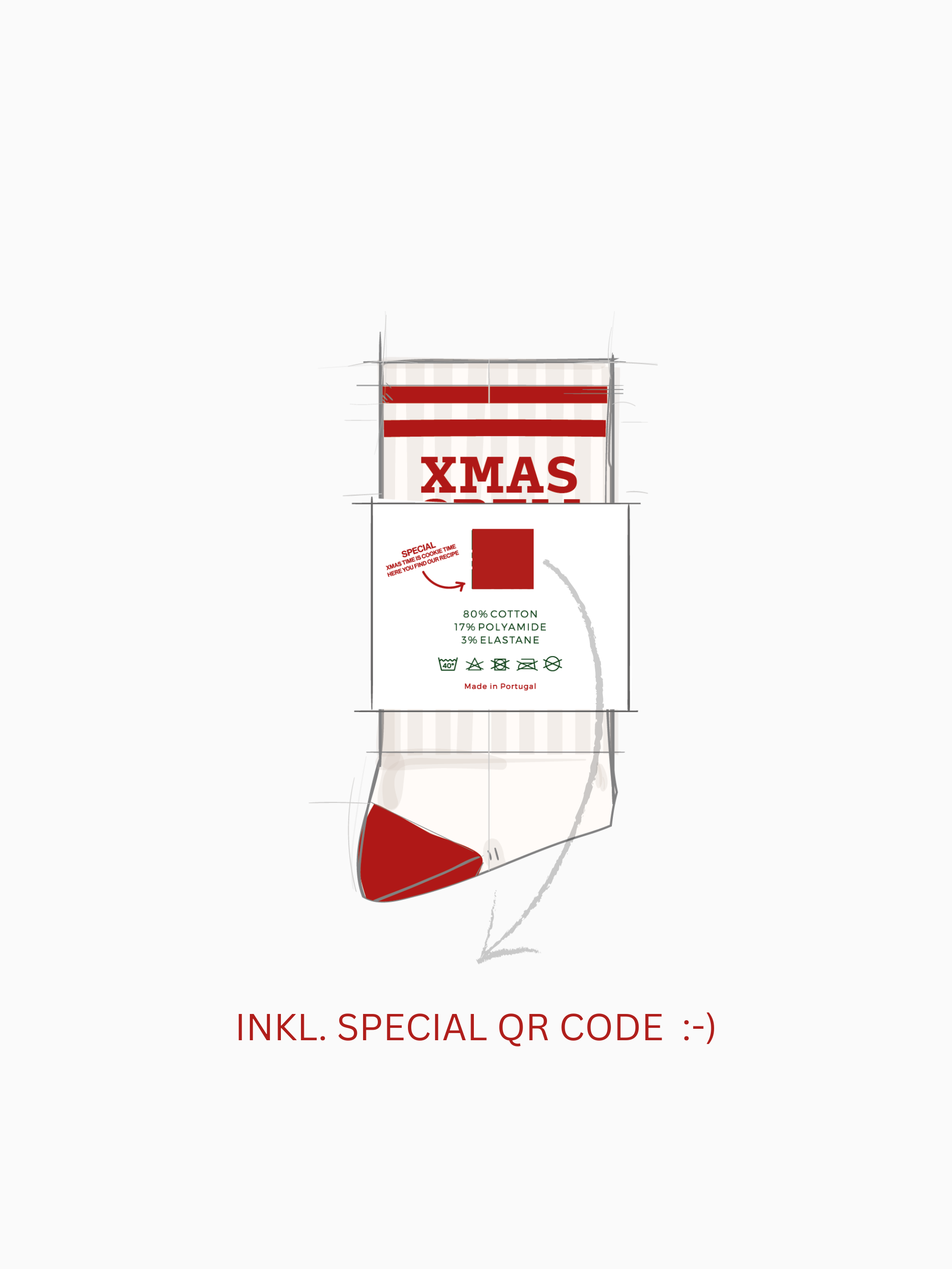 PREORDER - X-MAS CREW Socken MINI - FAMVIBES