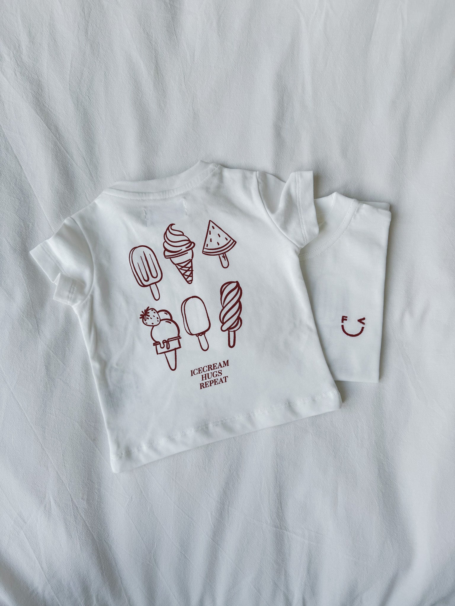 ICECREAM Shirt Baby/Kids - burgundy - FAMVIBES