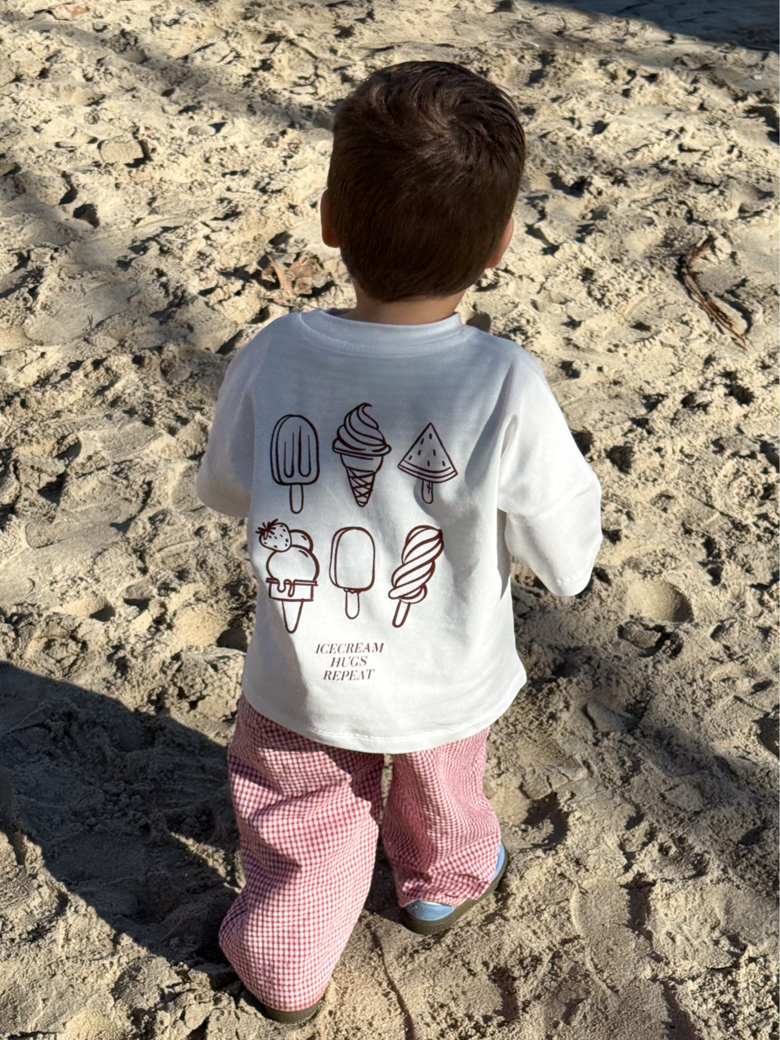 ICECREAM Shirt Baby/Kids - burgundy - FAMVIBES