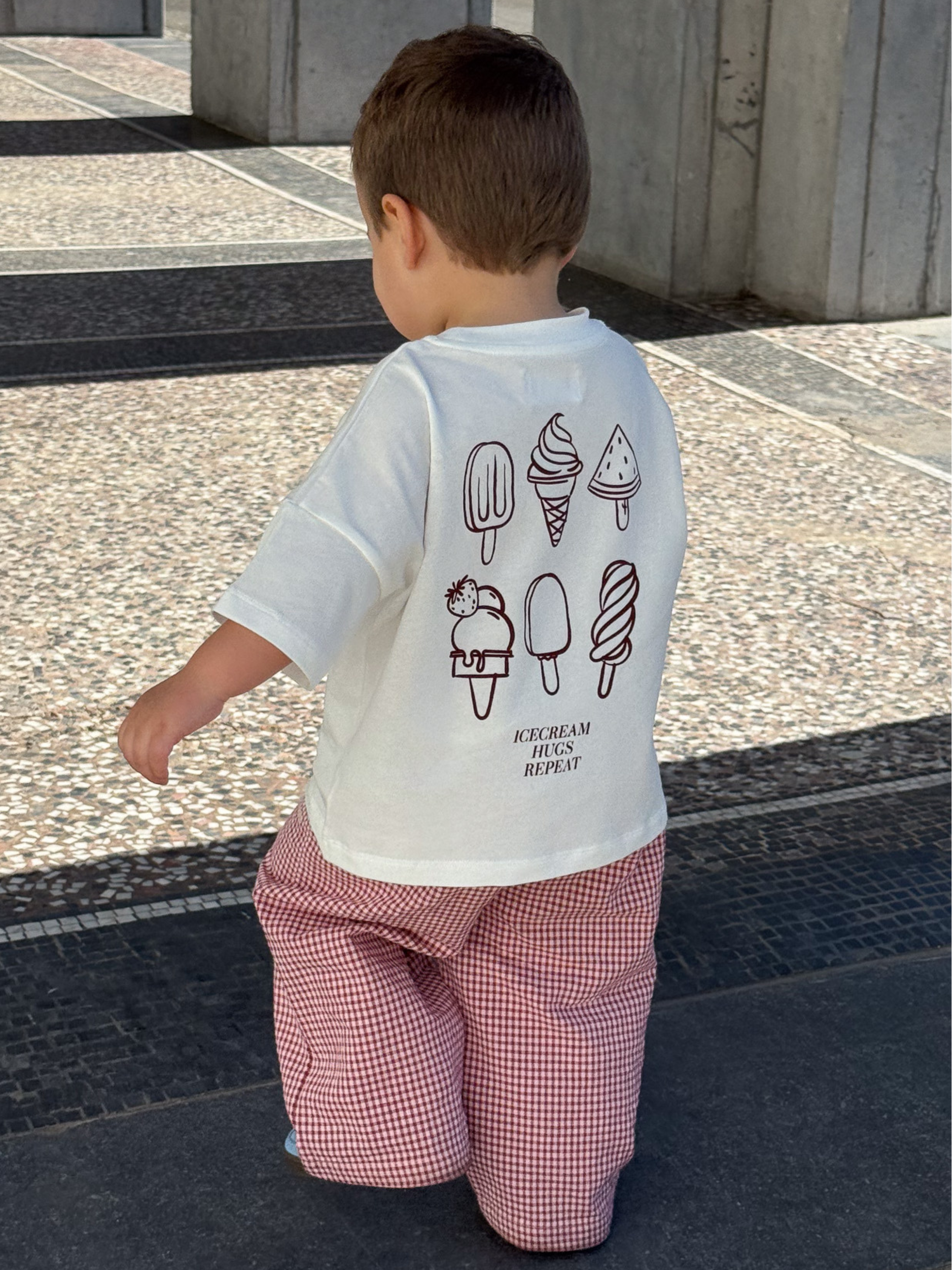 ICECREAM Shirt Baby/Kids - burgundy - FAMVIBES