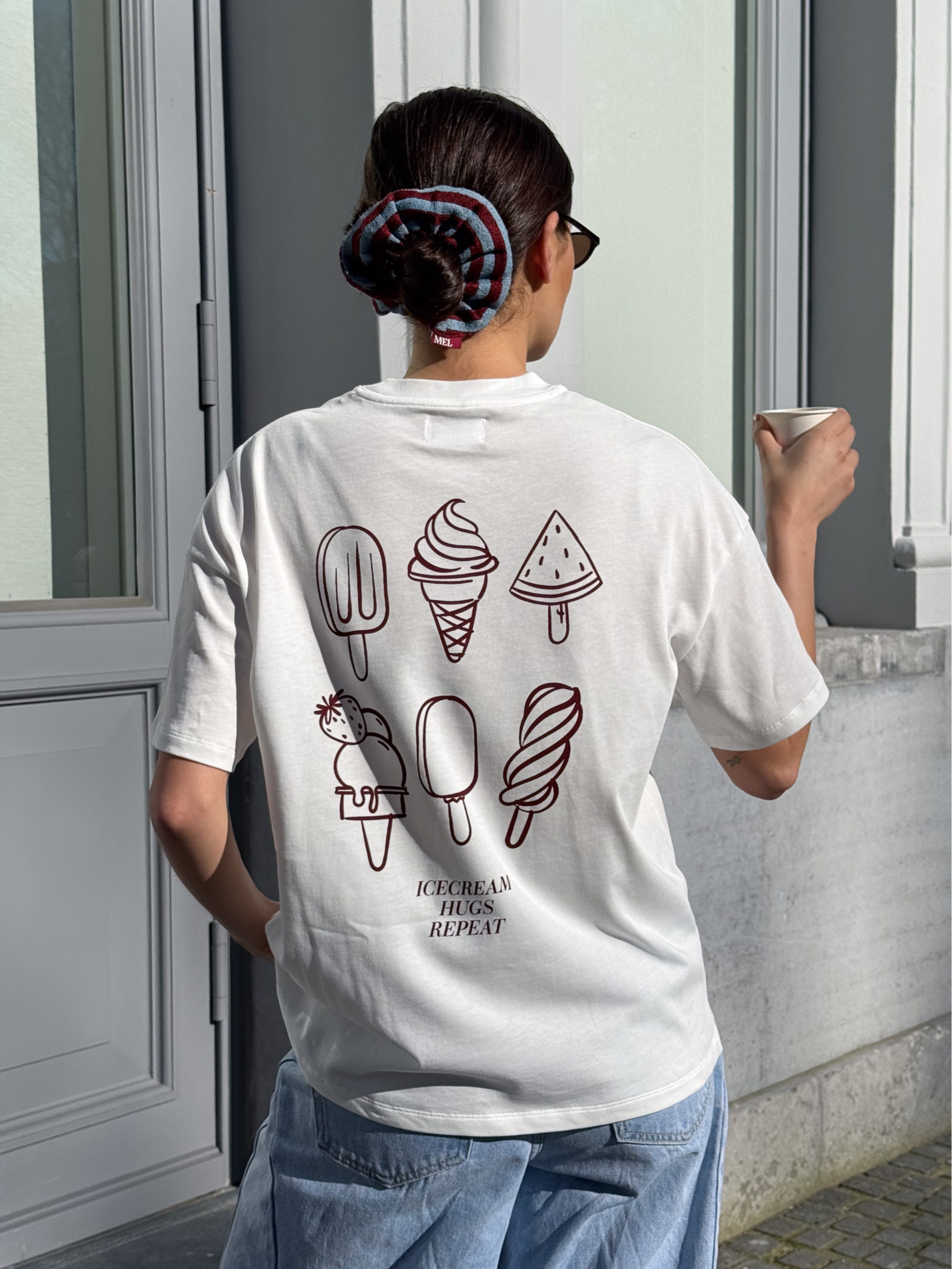 ICECREAM Shirt Unisex - burgundy - FAMVIBES