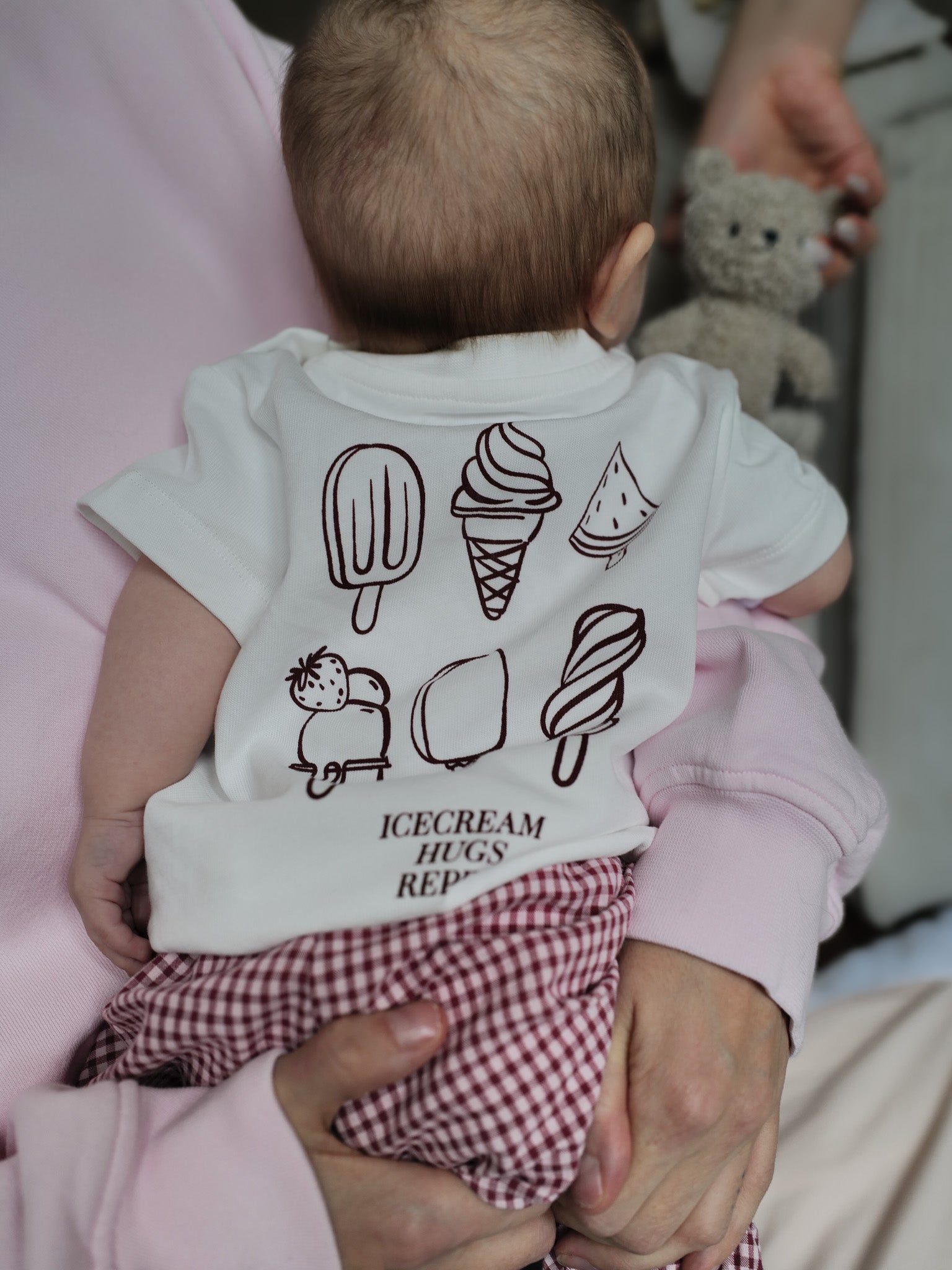 ICECREAM Shirt Baby/Kids - burgundy - FAMVIBES