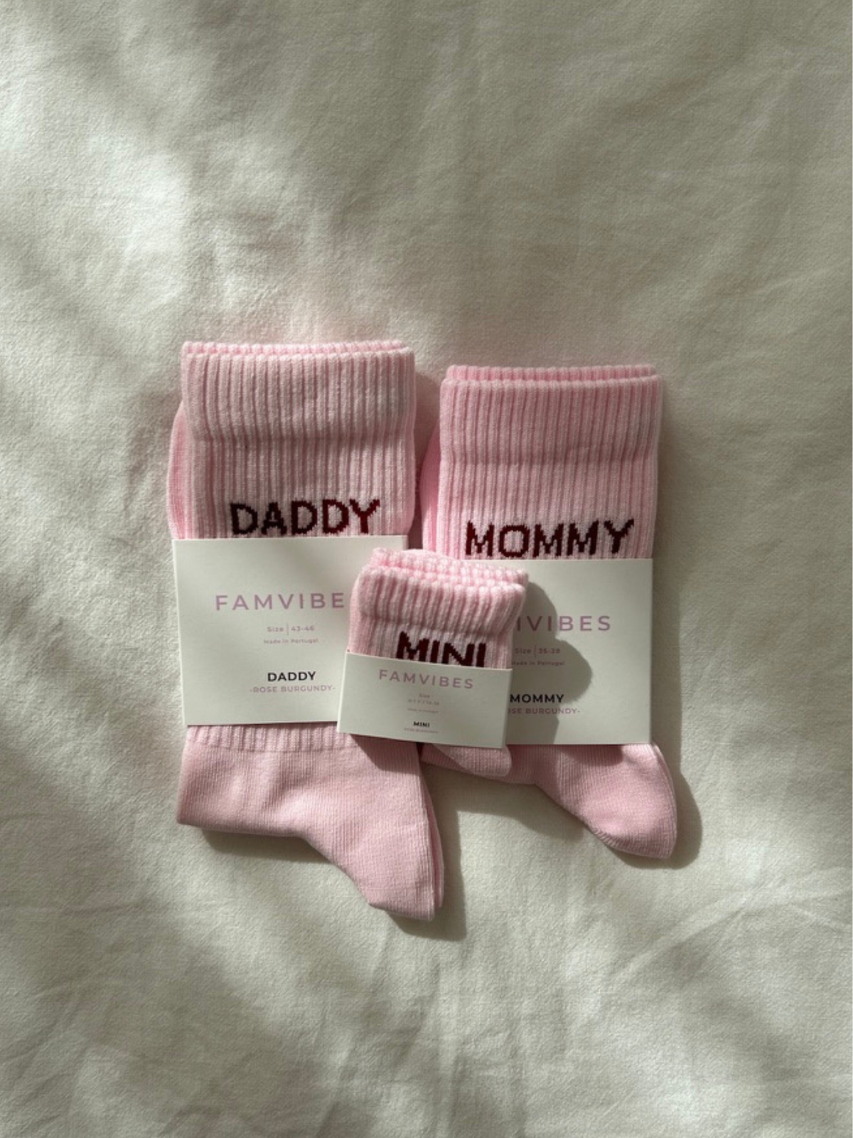 Family Socken Set - original rosa - FAMVIBES
