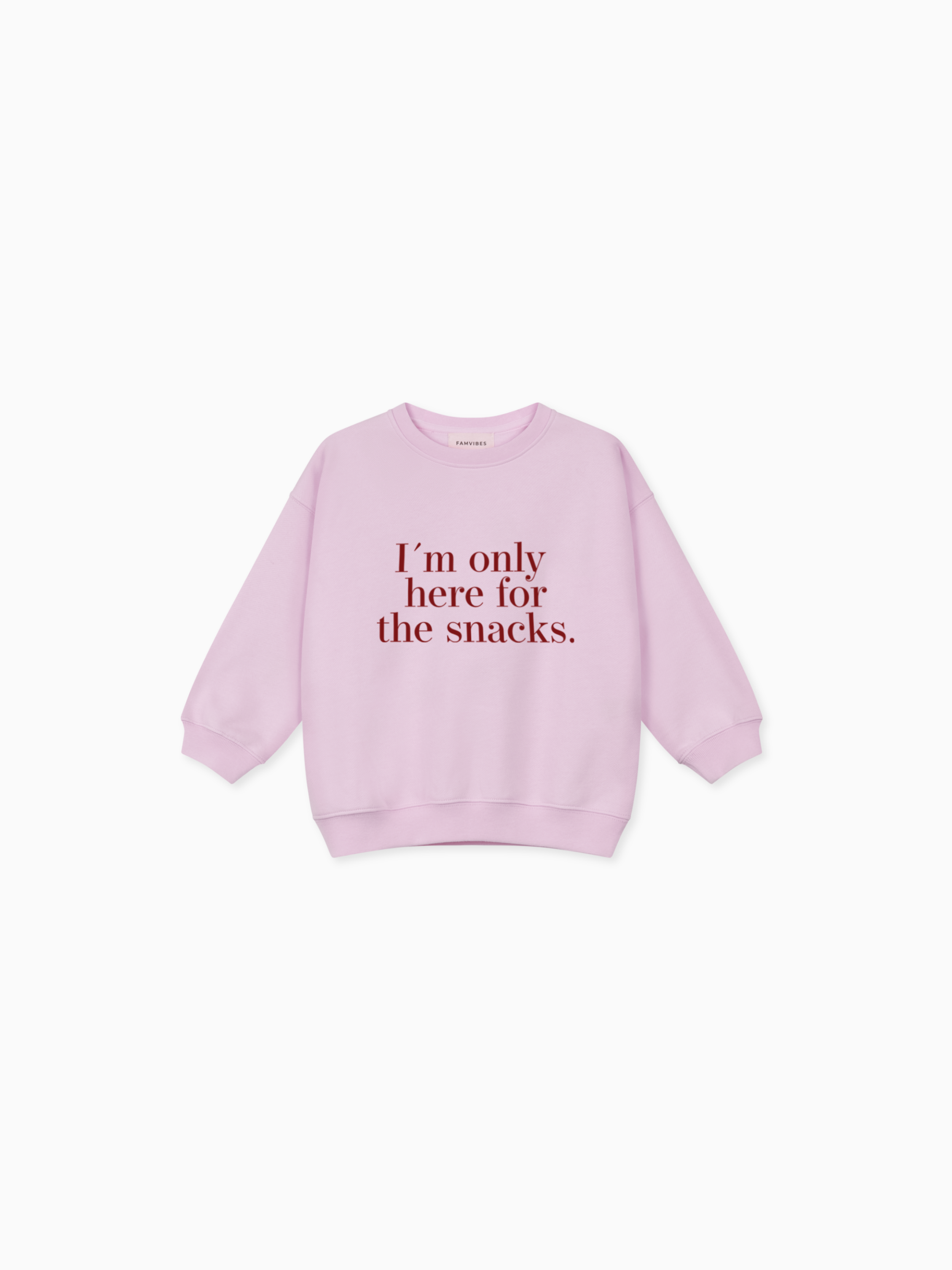 SNACKS ONLY Sweatshirt Baby/Kids - FAMVIBES