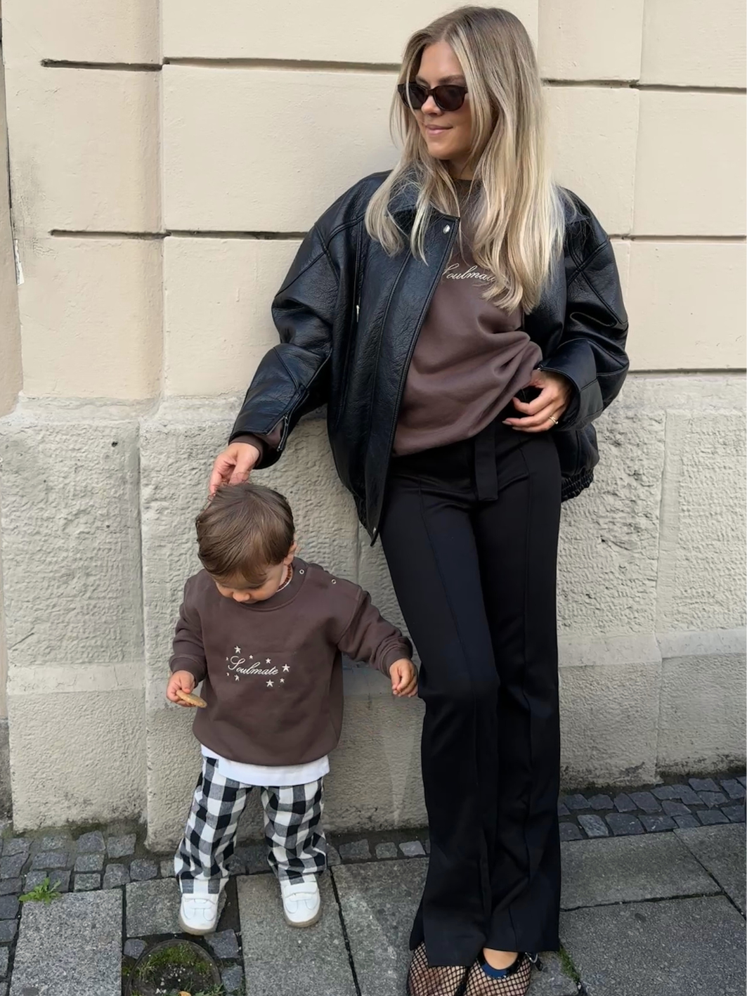 SOULMATE Sweatshirt Baby/Kids - brown