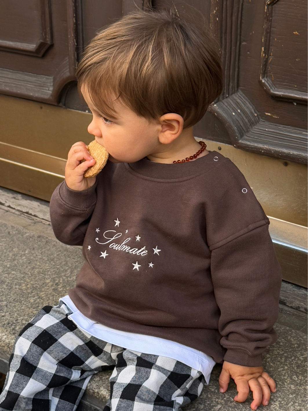 SOULMATE Sweatshirt Baby - brown