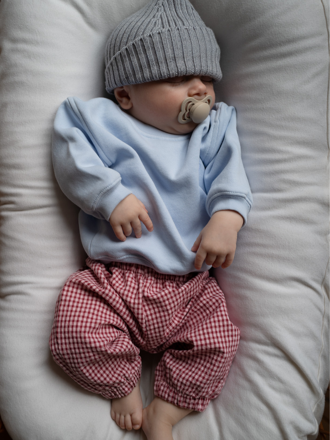 Vichykaro Pants Baby - red - FAMVIBES