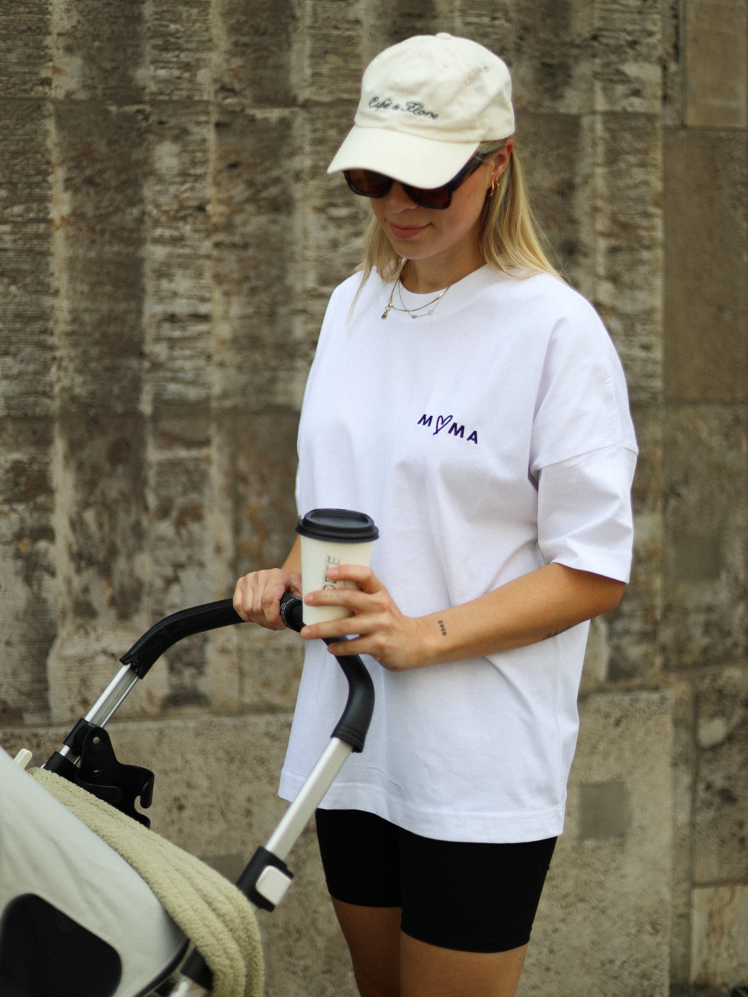Mama - Damen T-Shirt weiß - FAMVIBES