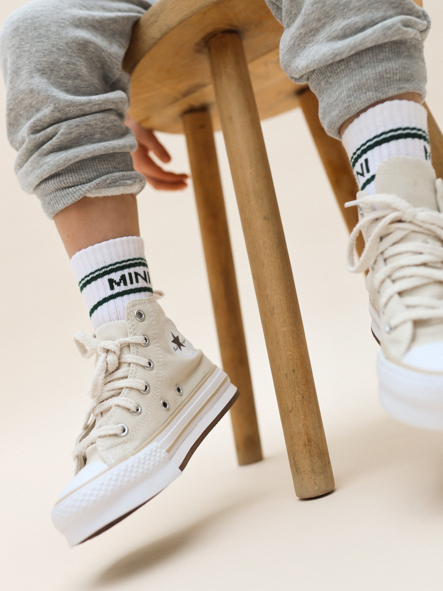 Striped MINI Socken - green - FAMVIBES